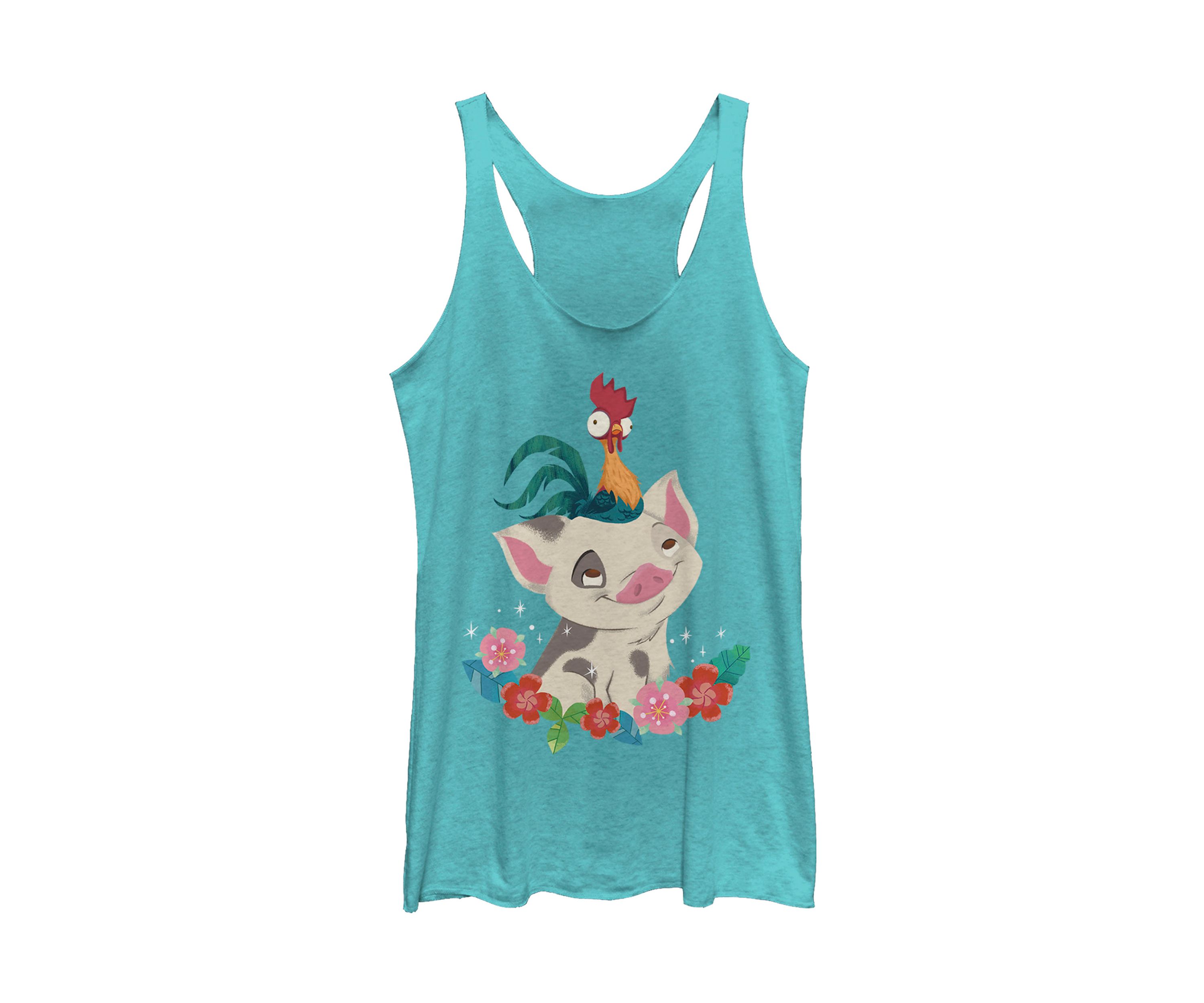 Juniors Moana Tropical Buddies Graphic Tank