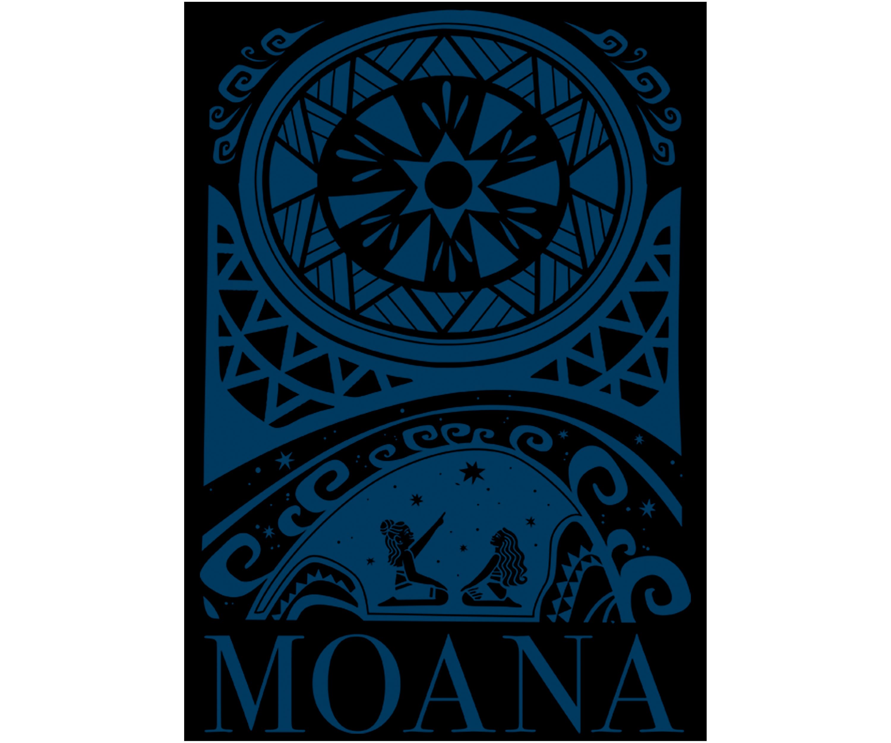 Juniors Moana Starry Time Comp Graphic T-Shirt