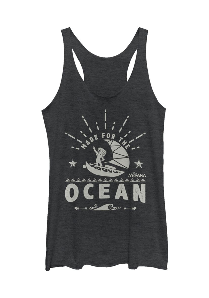 Juniors Moana Made For The Ocean Graphic Tank