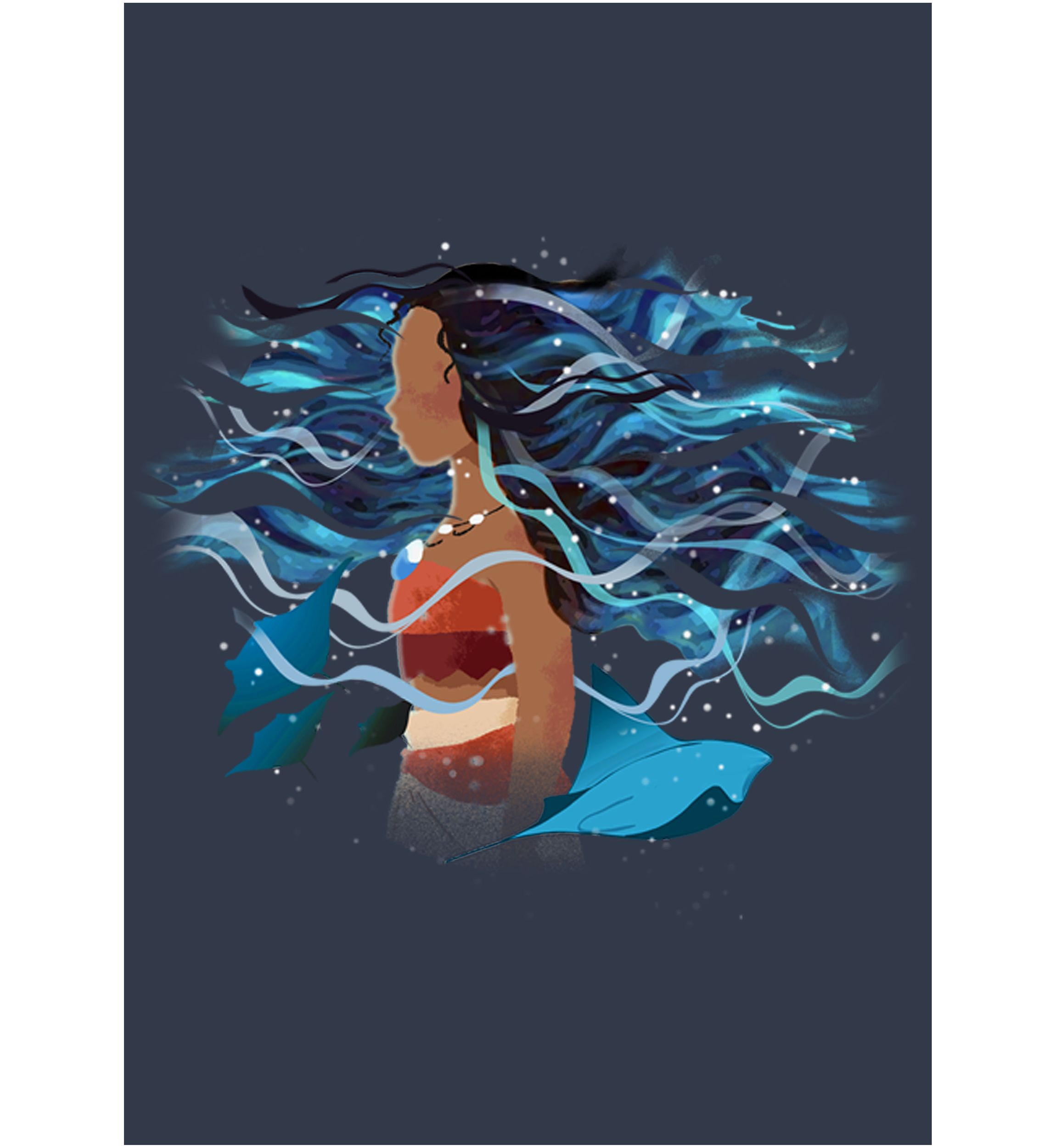 Juniors Moana In Ocean Graphic Tank