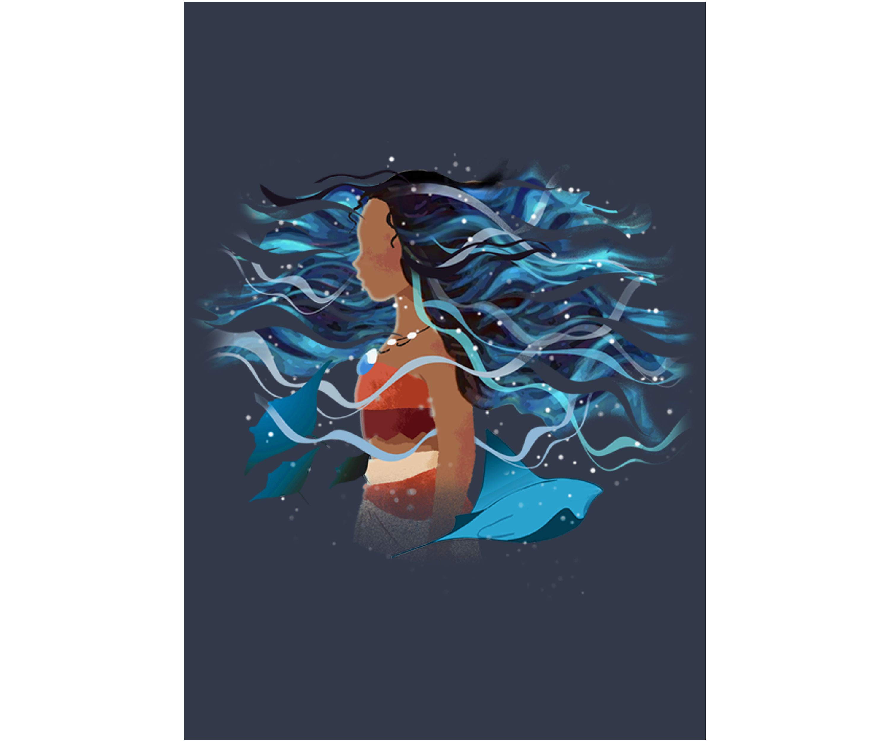 Juniors Moana In Ocean Graphic Tank