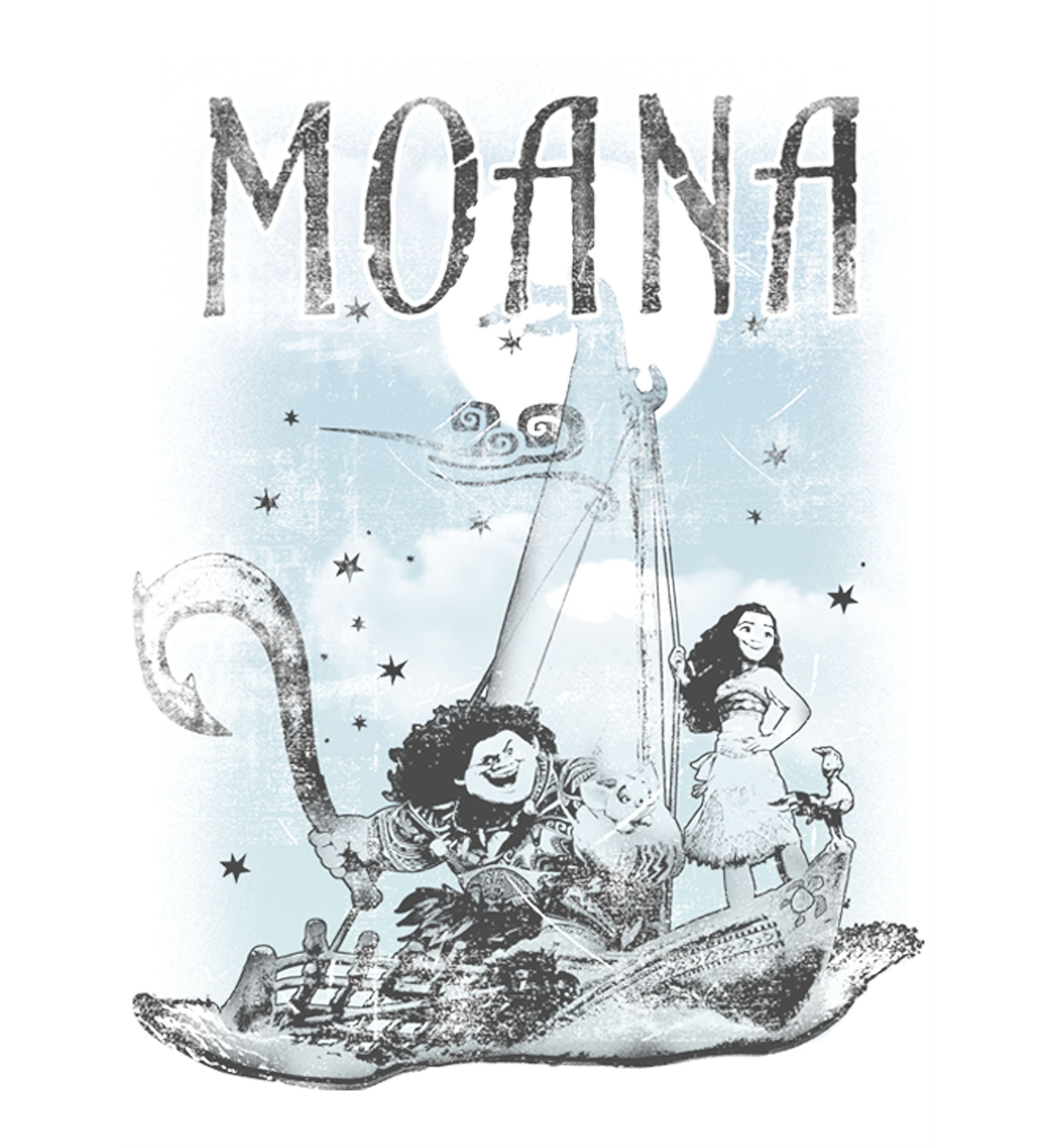 Juniors Moana Sea Adventures Graphic T-Shirt