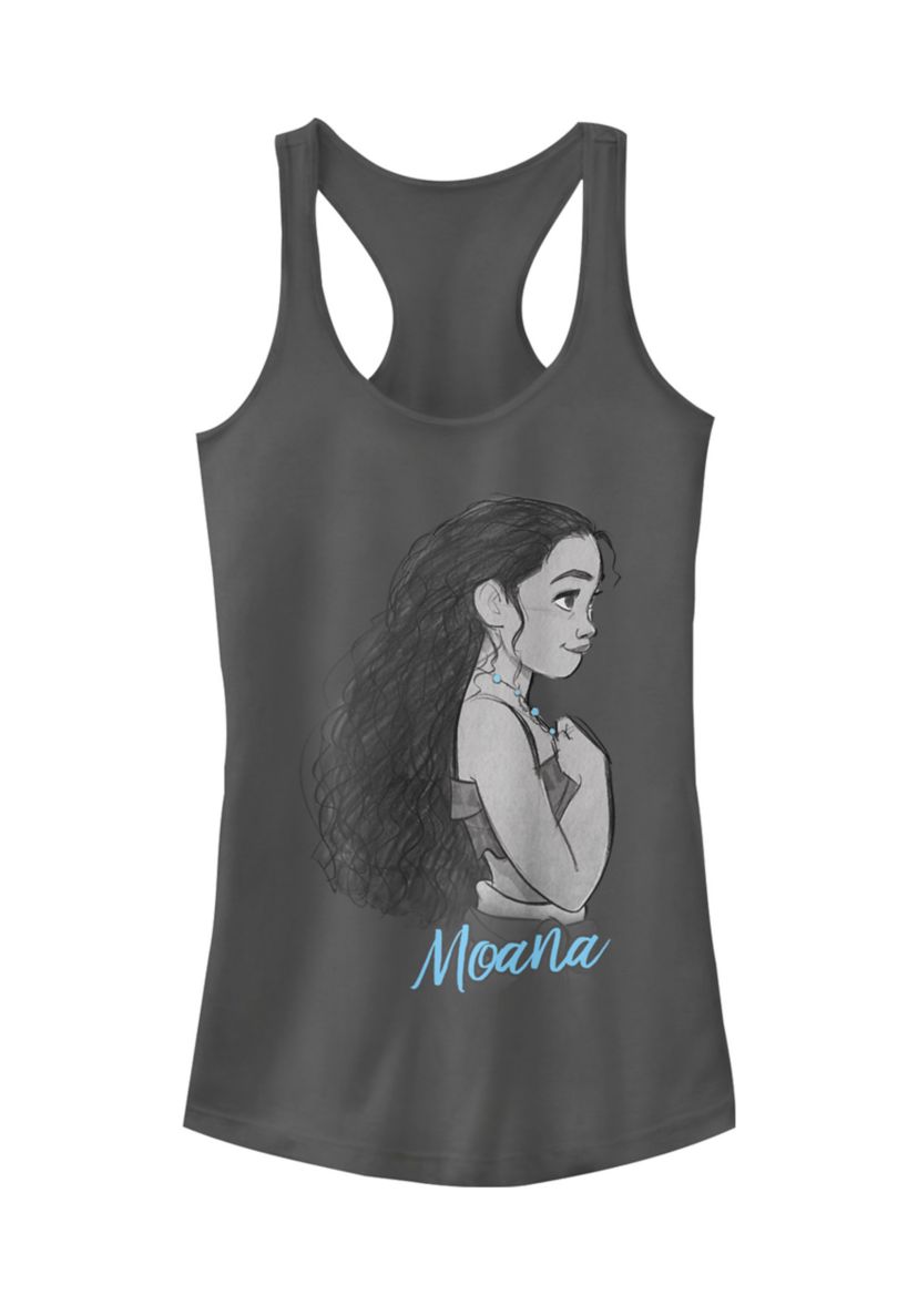 Juniors Moana Profile Graphic Tank Top