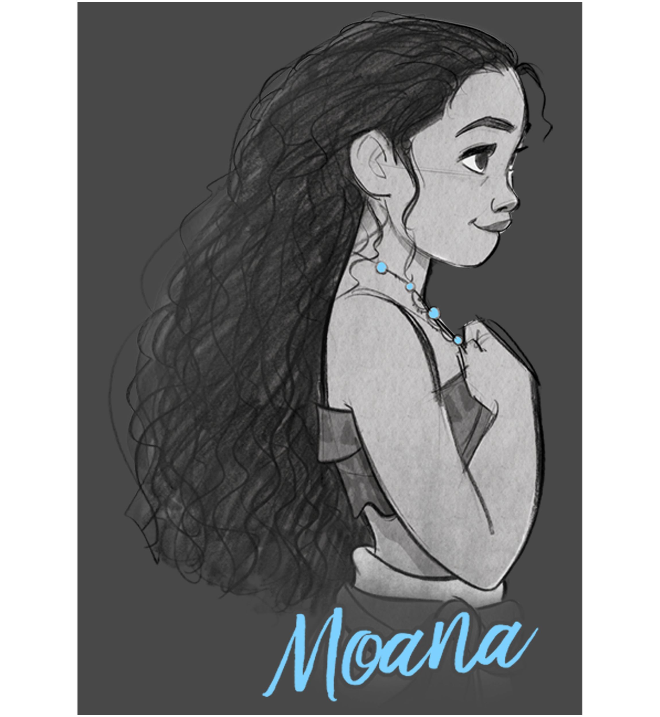 Juniors Moana Profile Graphic Tank Top