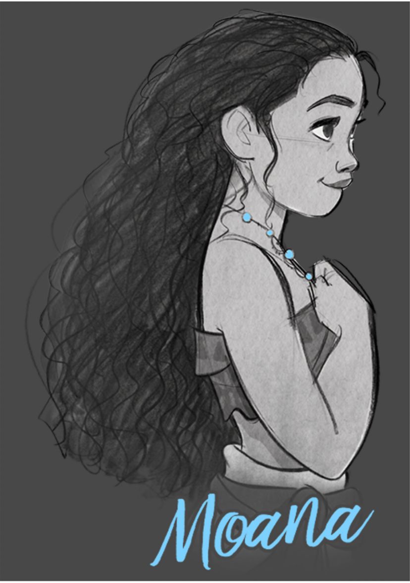 Juniors Moana Profile Graphic Tank Top