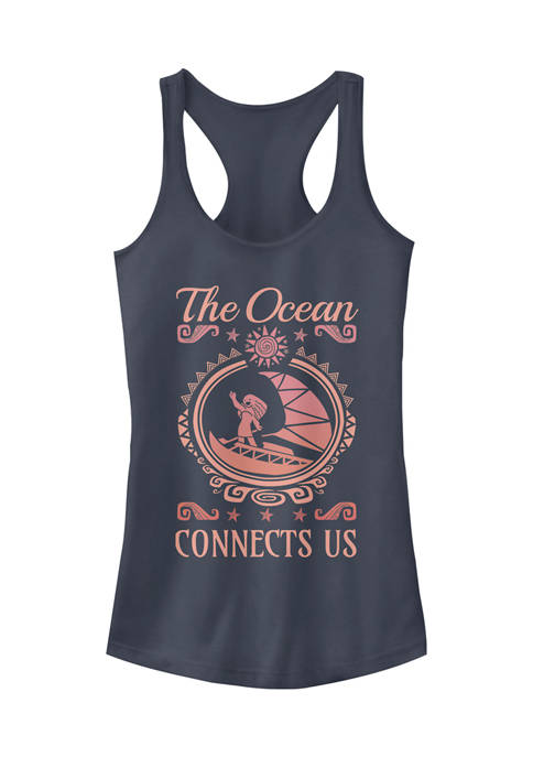Juniors Moana Connect Us Graphic Tank