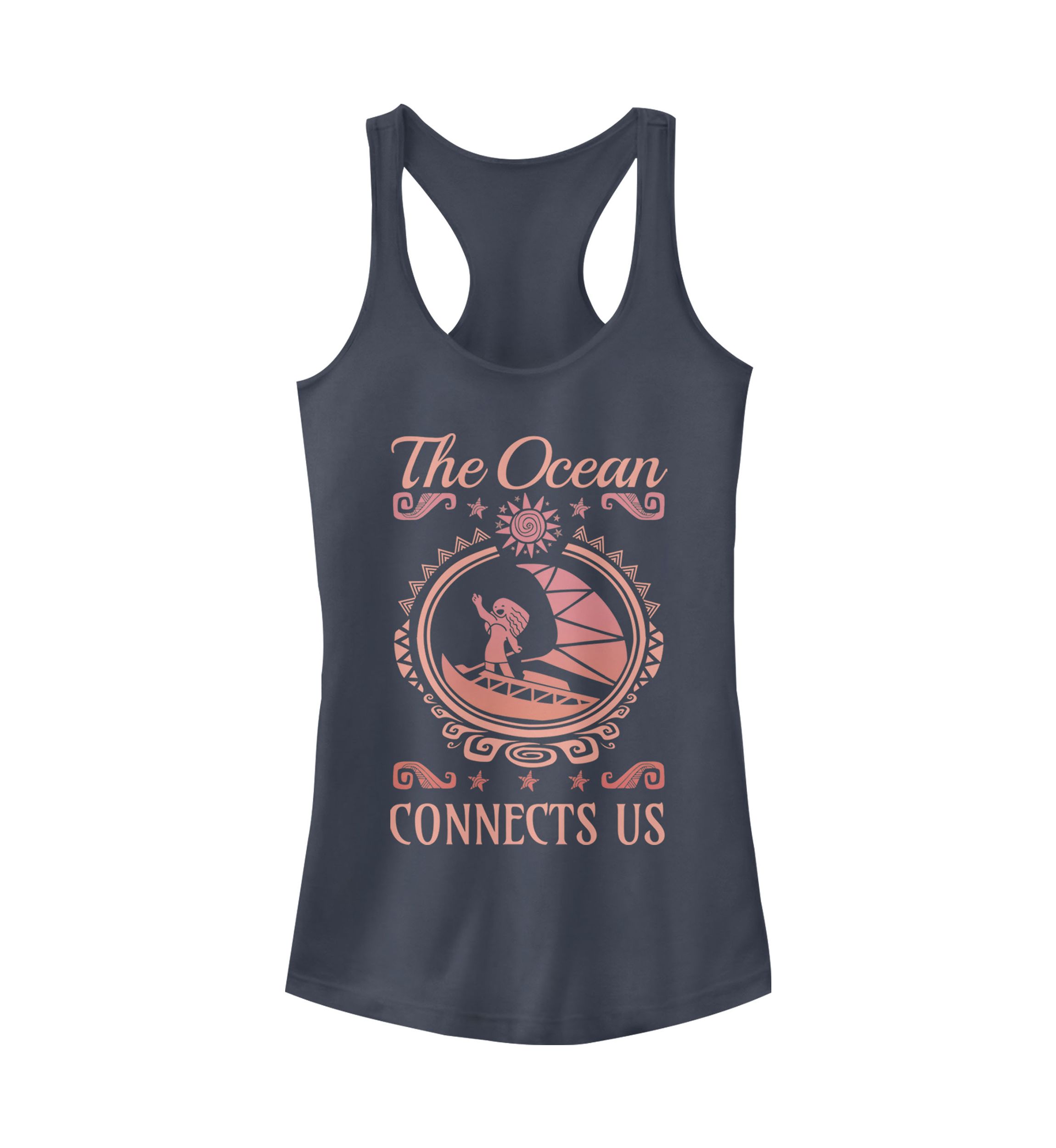Juniors Moana Connect Us Graphic Tank