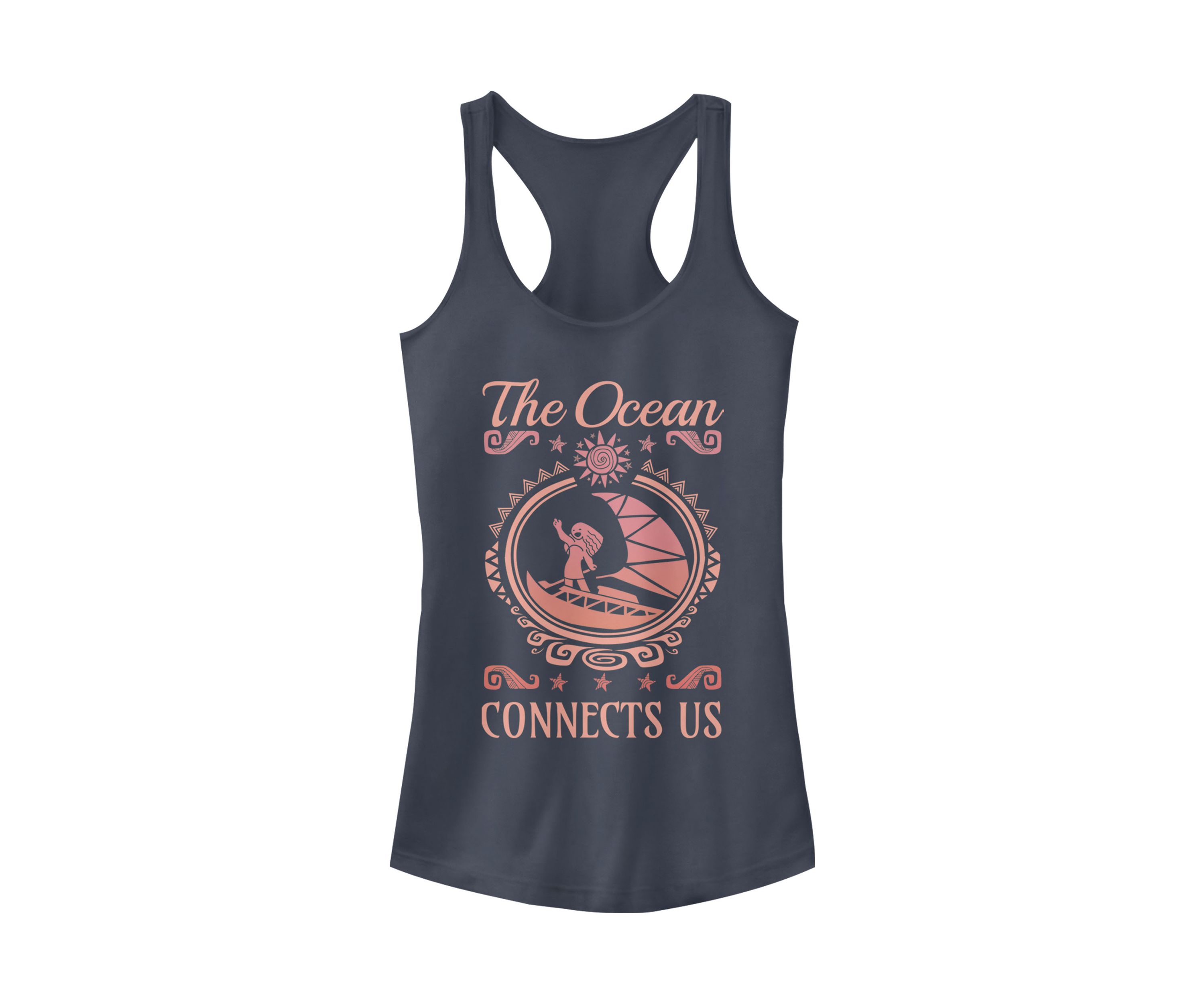 Juniors Moana Connect Us Graphic Tank