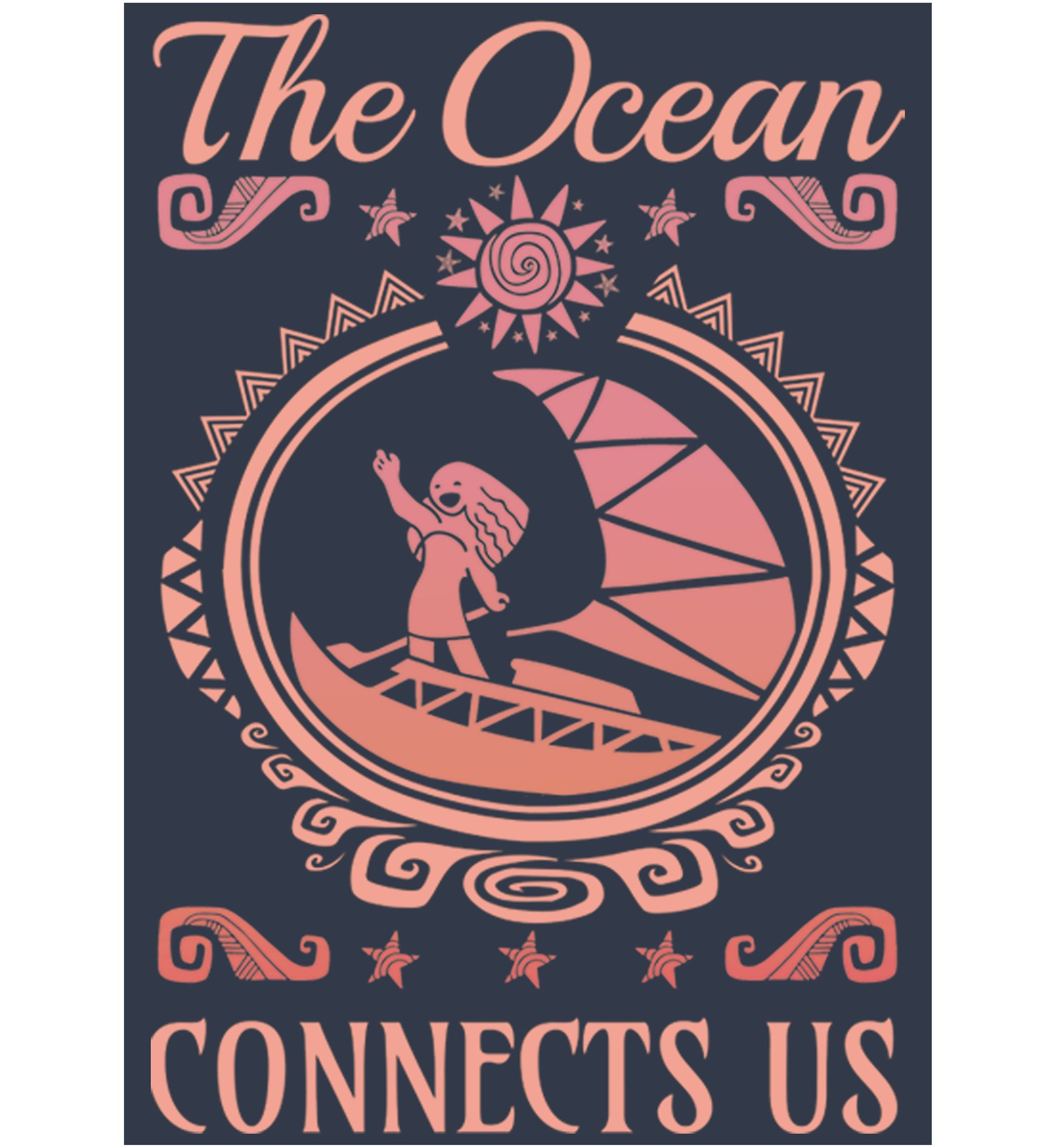 Juniors Moana Connect Us Graphic Tank
