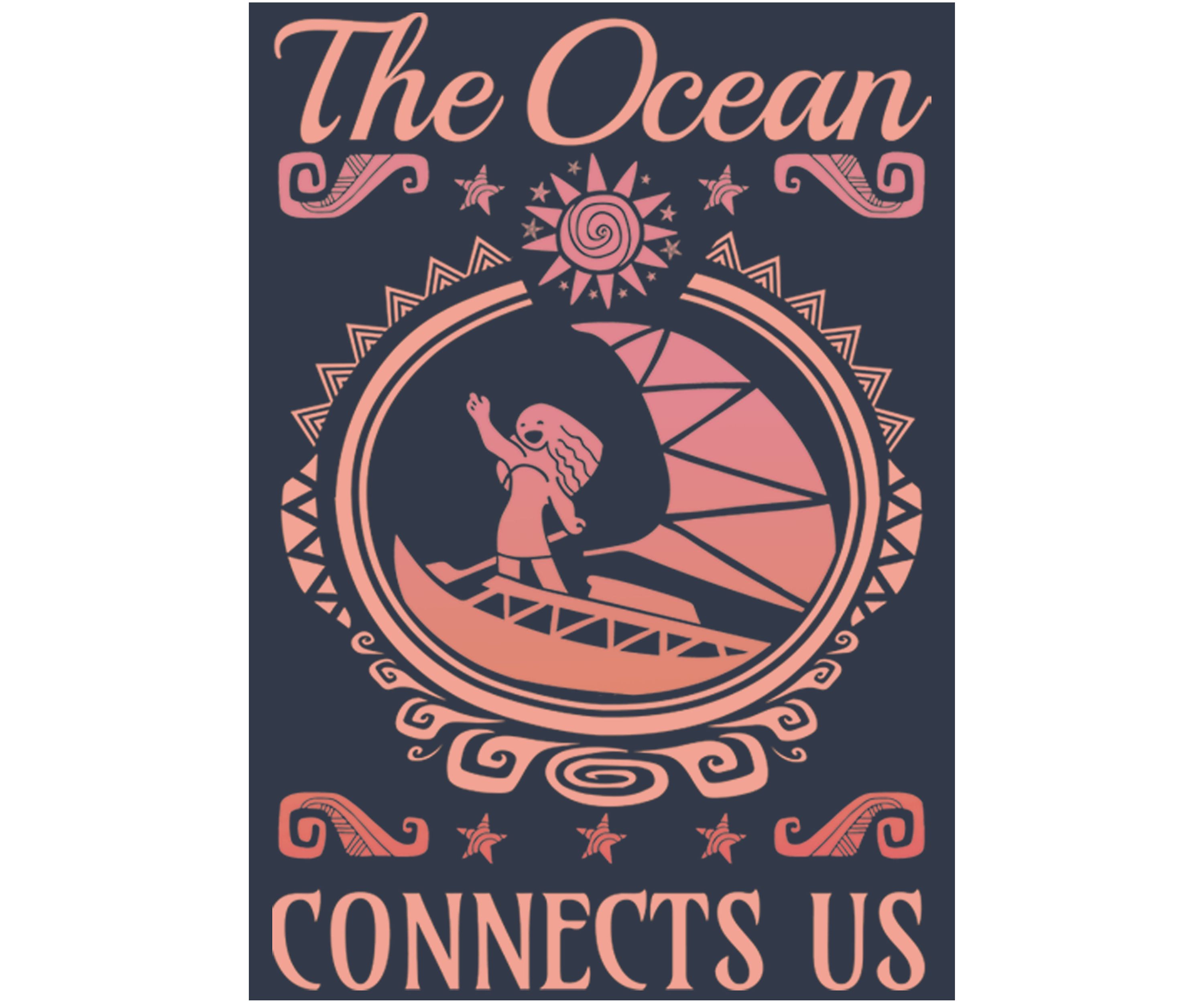 Juniors Moana Connect Us Graphic Tank