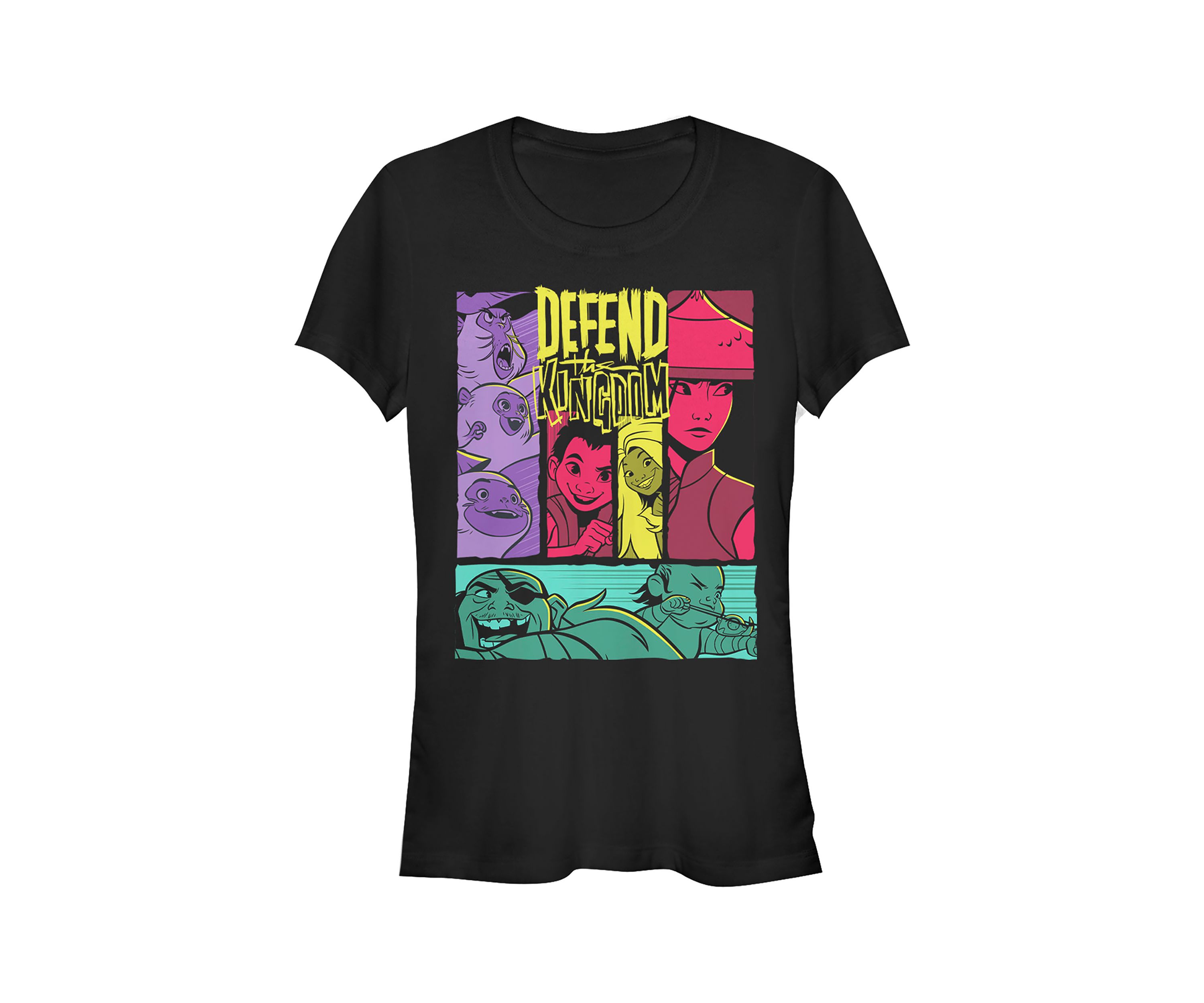 Juniors Raya Comic Strips Graphic T-Shirt
