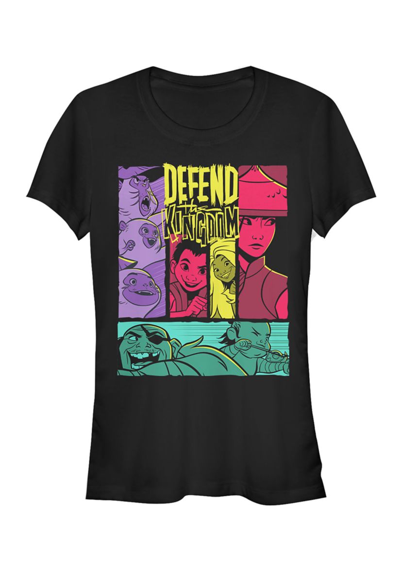 Juniors Raya Comic Strips Graphic T-Shirt
