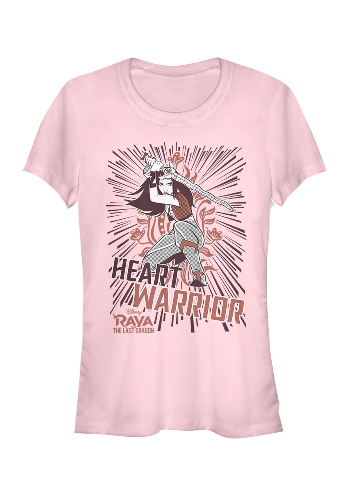 Juniors Raya and the Last Dragon Raya Heart Line Graphic T-Shirt