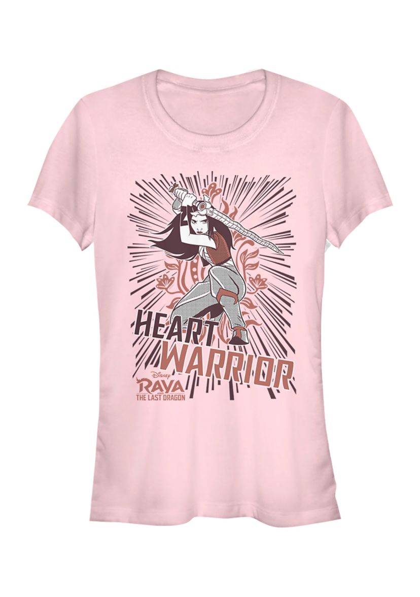 Juniors Raya and the Last Dragon Raya Heart Line Graphic T-Shirt