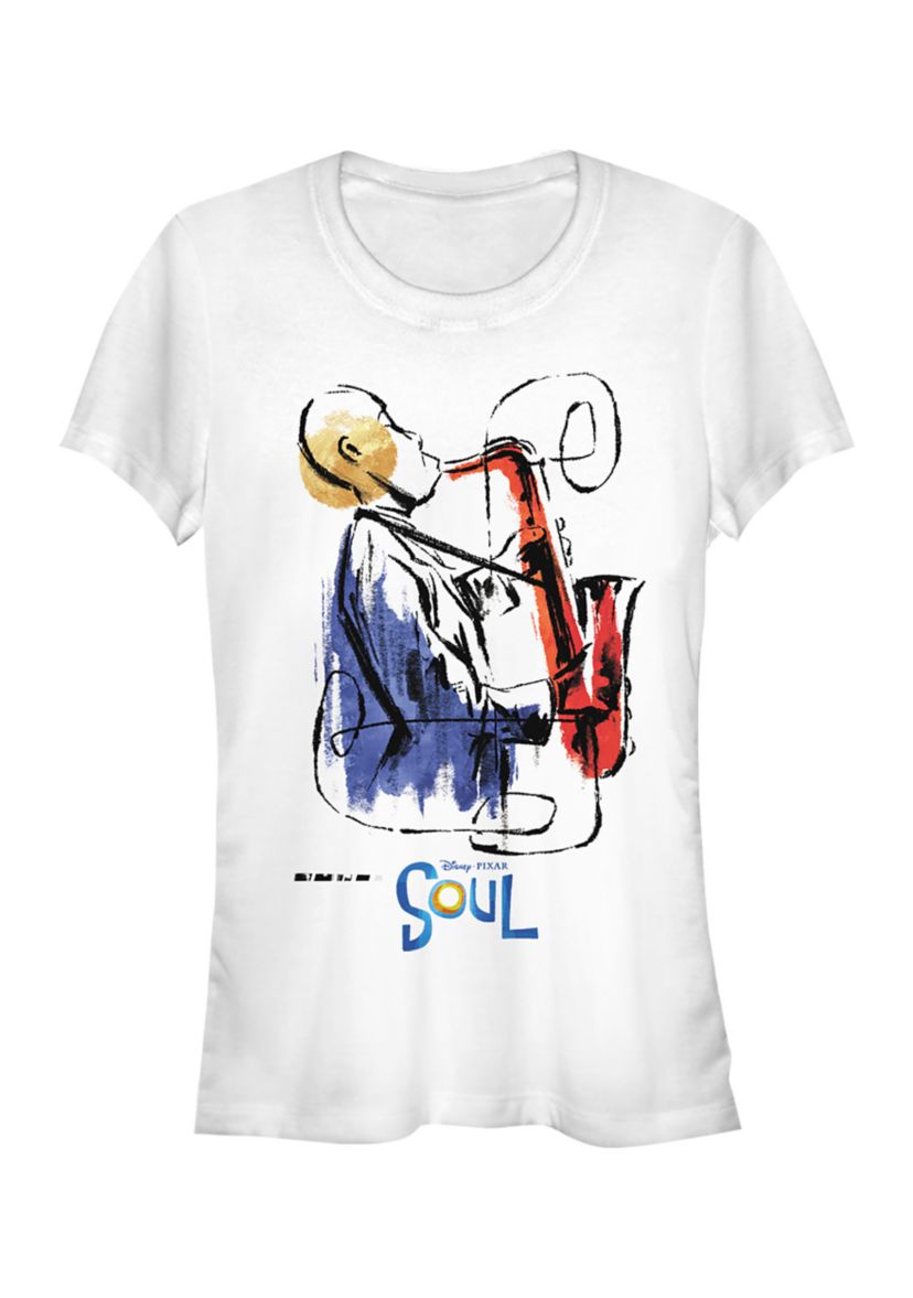 Juniors Sax Painting Graphic Top