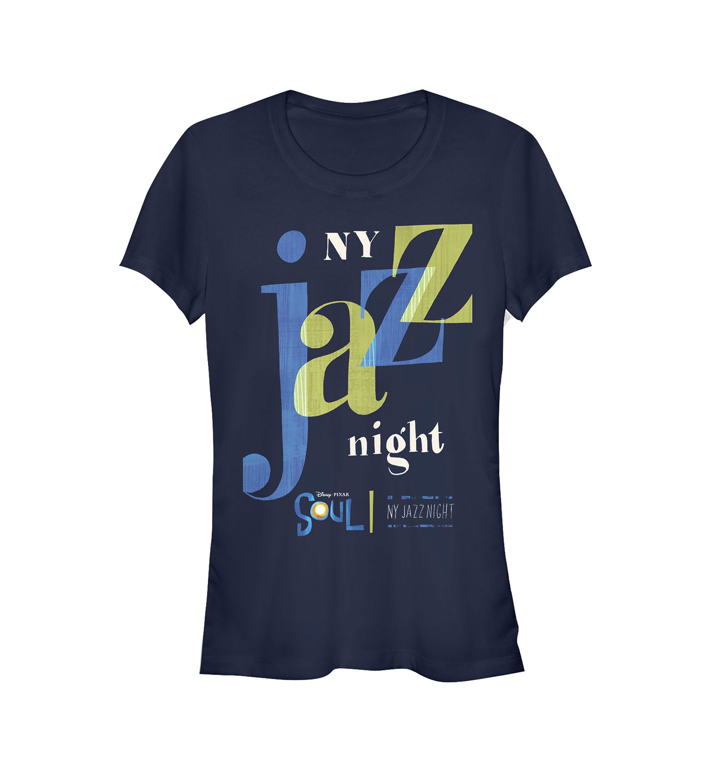 	  Juniors NY Jazz Night Graphic Top 