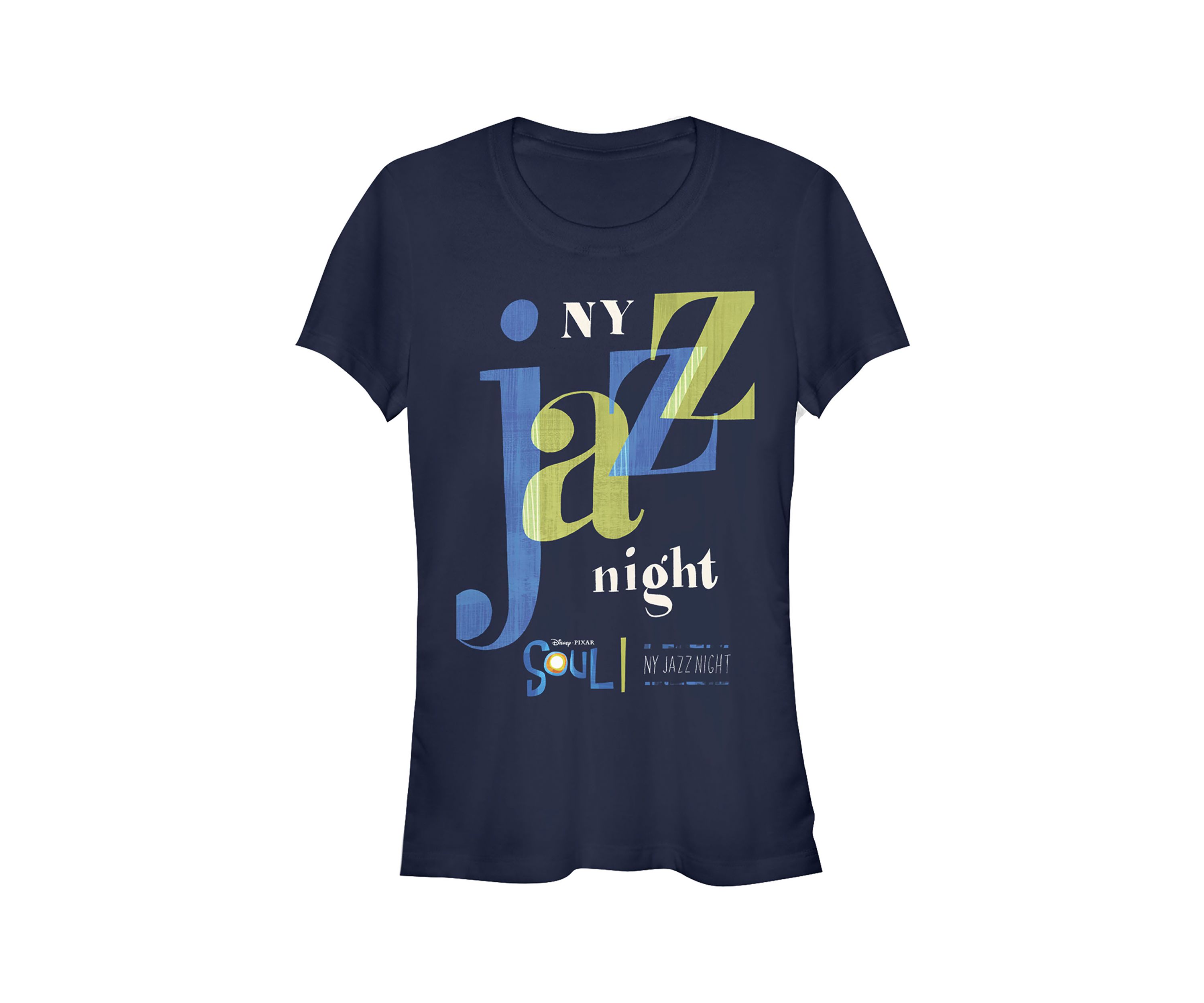 	  Juniors NY Jazz Night Graphic Top 