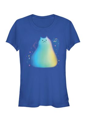 Disney Pixar Women's Juniors' Cat Graphic Top, Medium