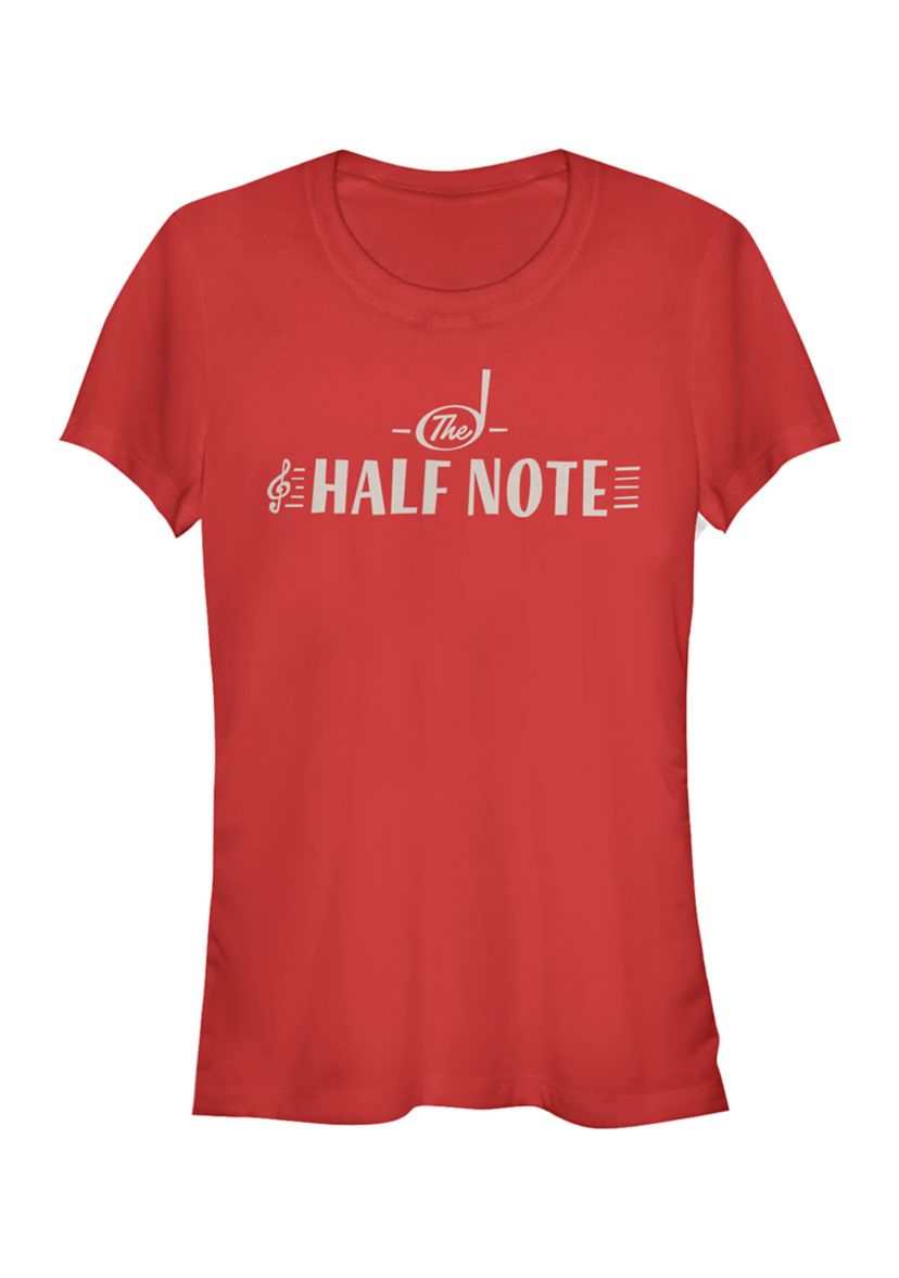 	  Juniors The Half Note Graphic Top 