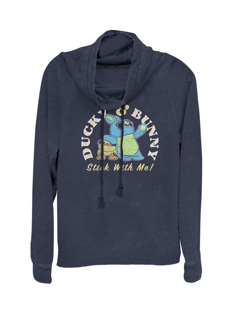 Toy Story 4 Ducky & Bunny Stick With Me Cowl Neck Pullover