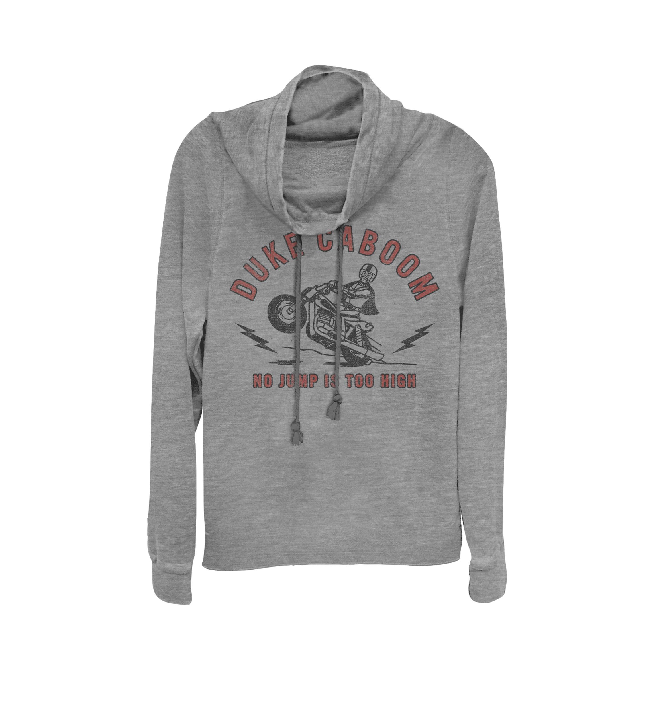 Toy Story 4 Duke Caboom No Jump is Too High Cowl Neck Graphic Pullover