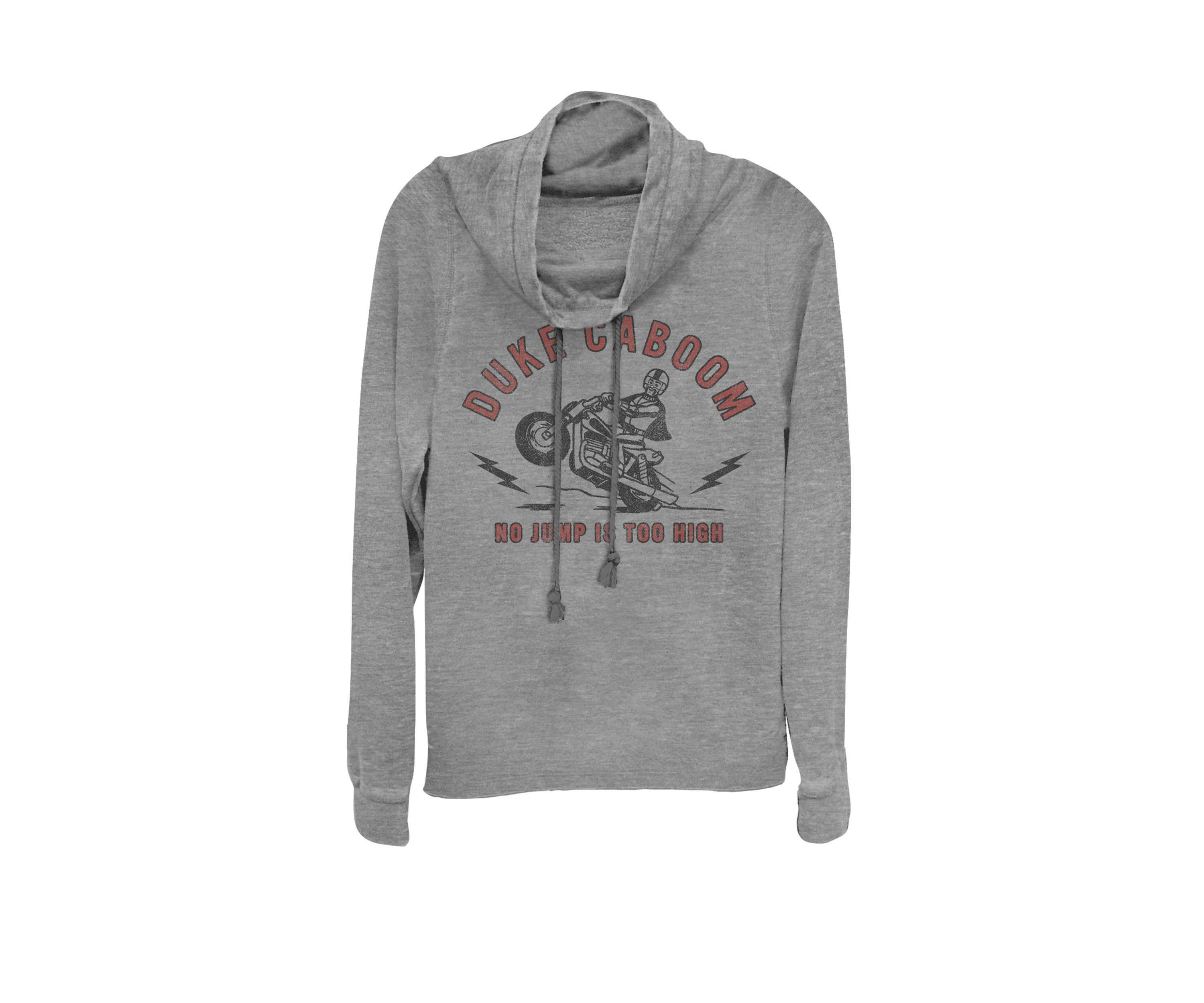 Toy Story 4 Duke Caboom No Jump is Too High Cowl Neck Graphic Pullover