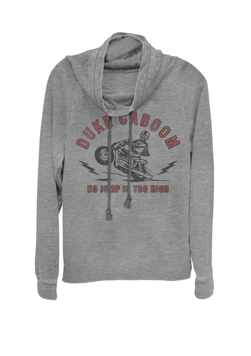 Toy Story 4 Duke Caboom No Jump is Too High Cowl Neck Graphic Pullover