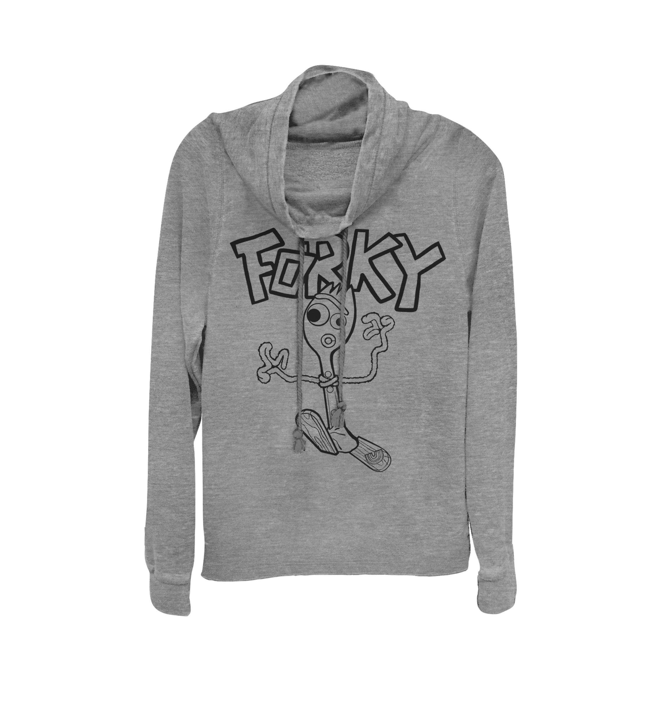 Toy Story Doodle Forky Cowl Neck Pullover
