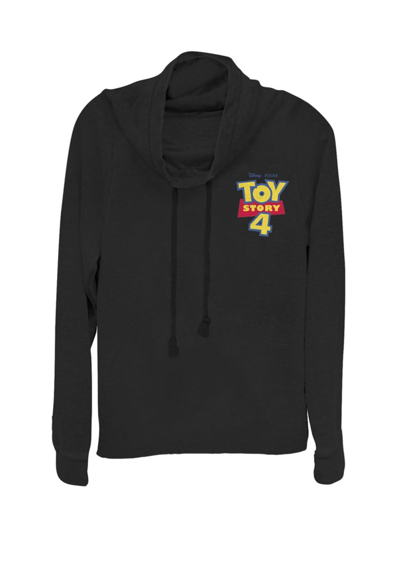 Toy Story 4 Movie Logo Left Chest Pocket Cowl Neck Pullover