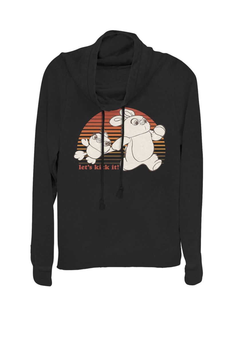 Toy Story 4 Ducky & Bunny Lets Kick It Cowl Neck Pullover