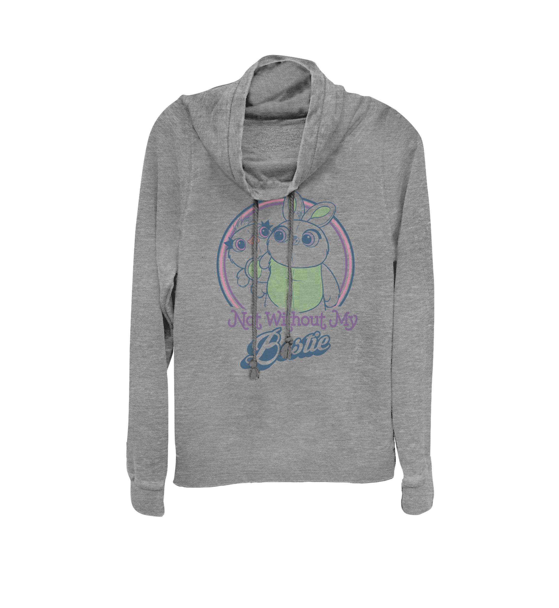Toy Story 4 Ducky & Bunny My Bestie Poster Cowl Neck Graphic Pullover
