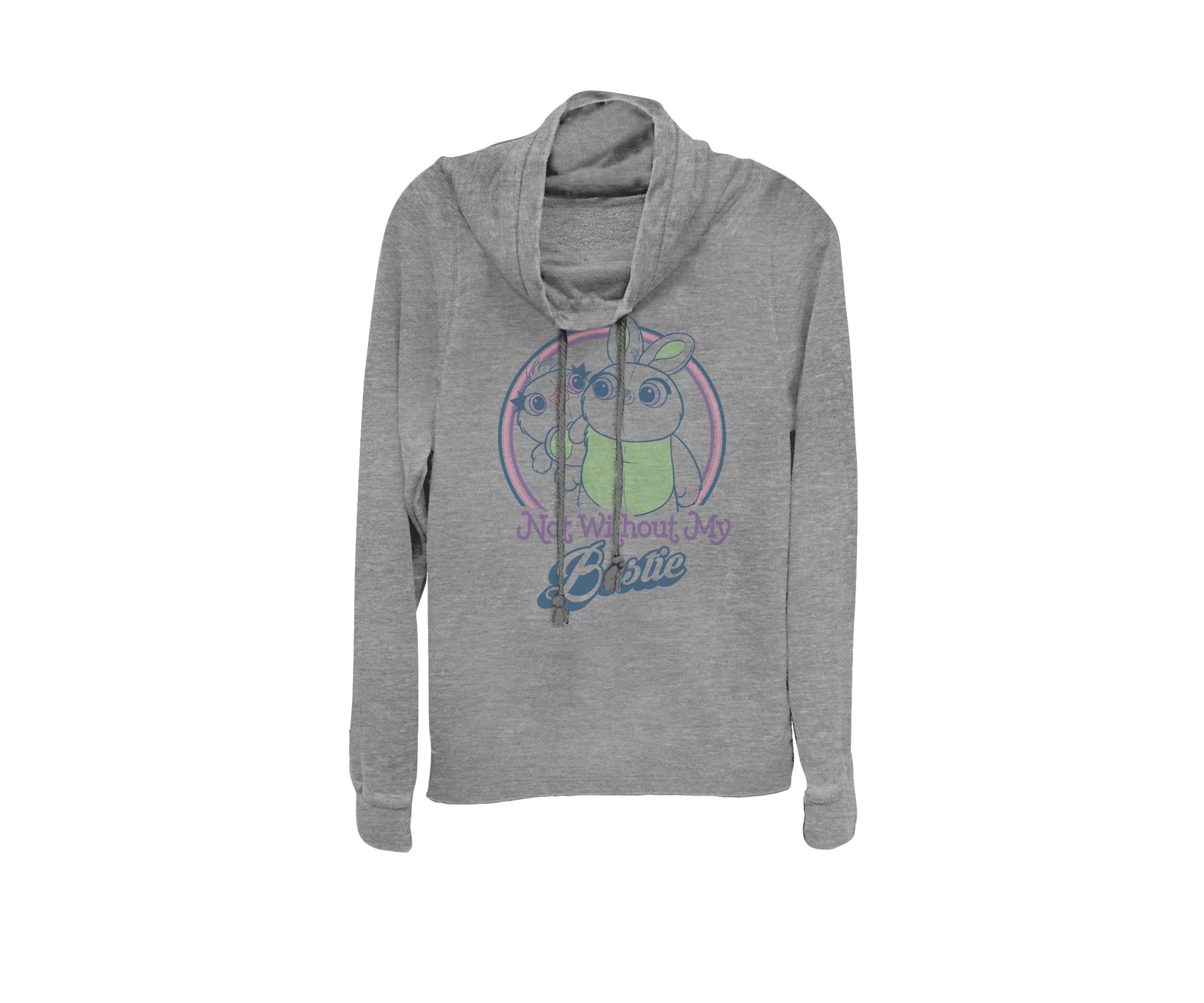 Toy Story 4 Ducky & Bunny My Bestie Poster Cowl Neck Graphic Pullover