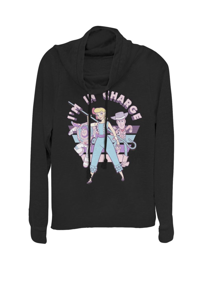 Toy Story 4 Bo Peep Im In Charge Cowl Neck Graphic Pullover