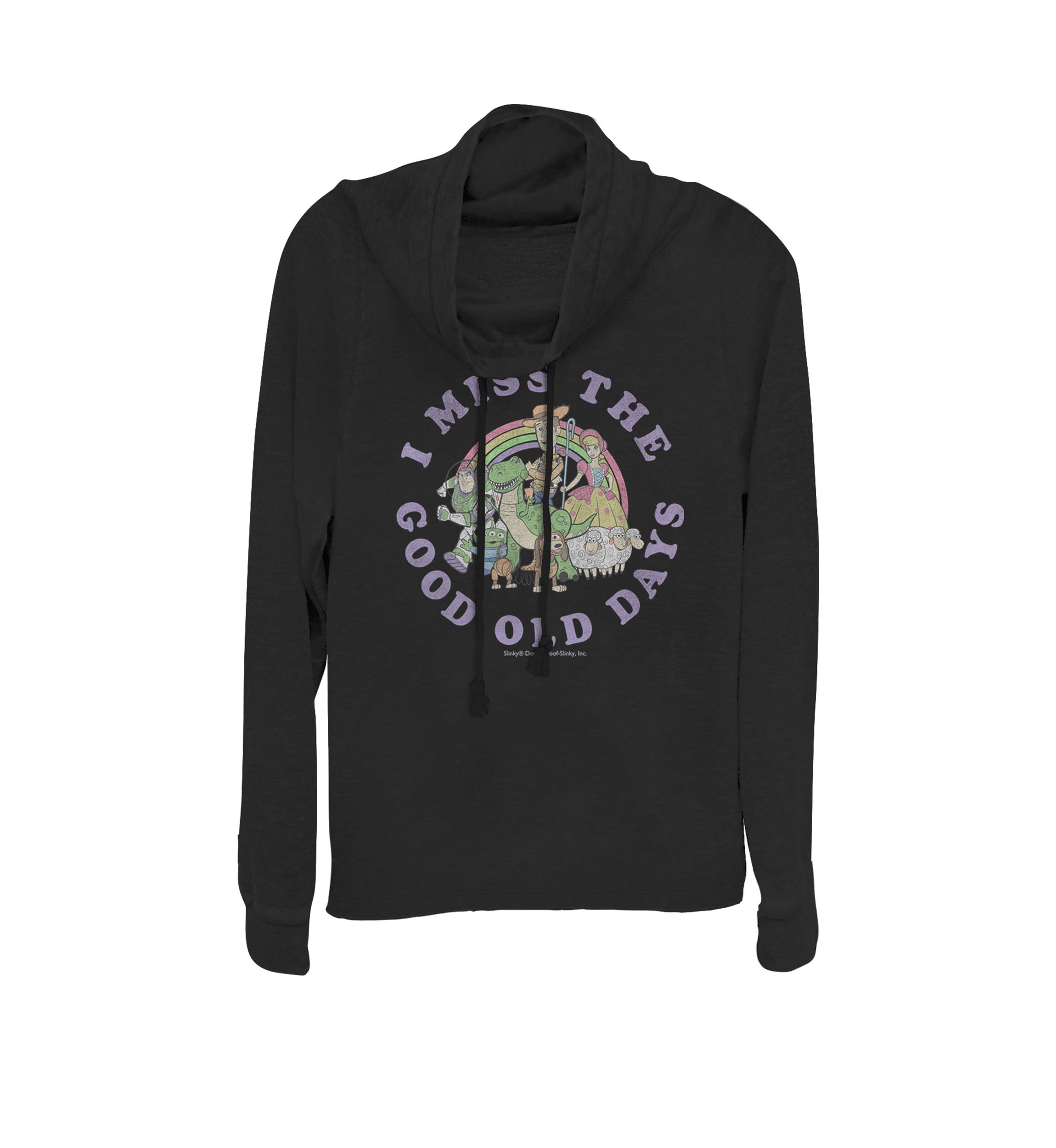 Toy Story Friends I Miss The Good Old Days Cowl Neck Pullover