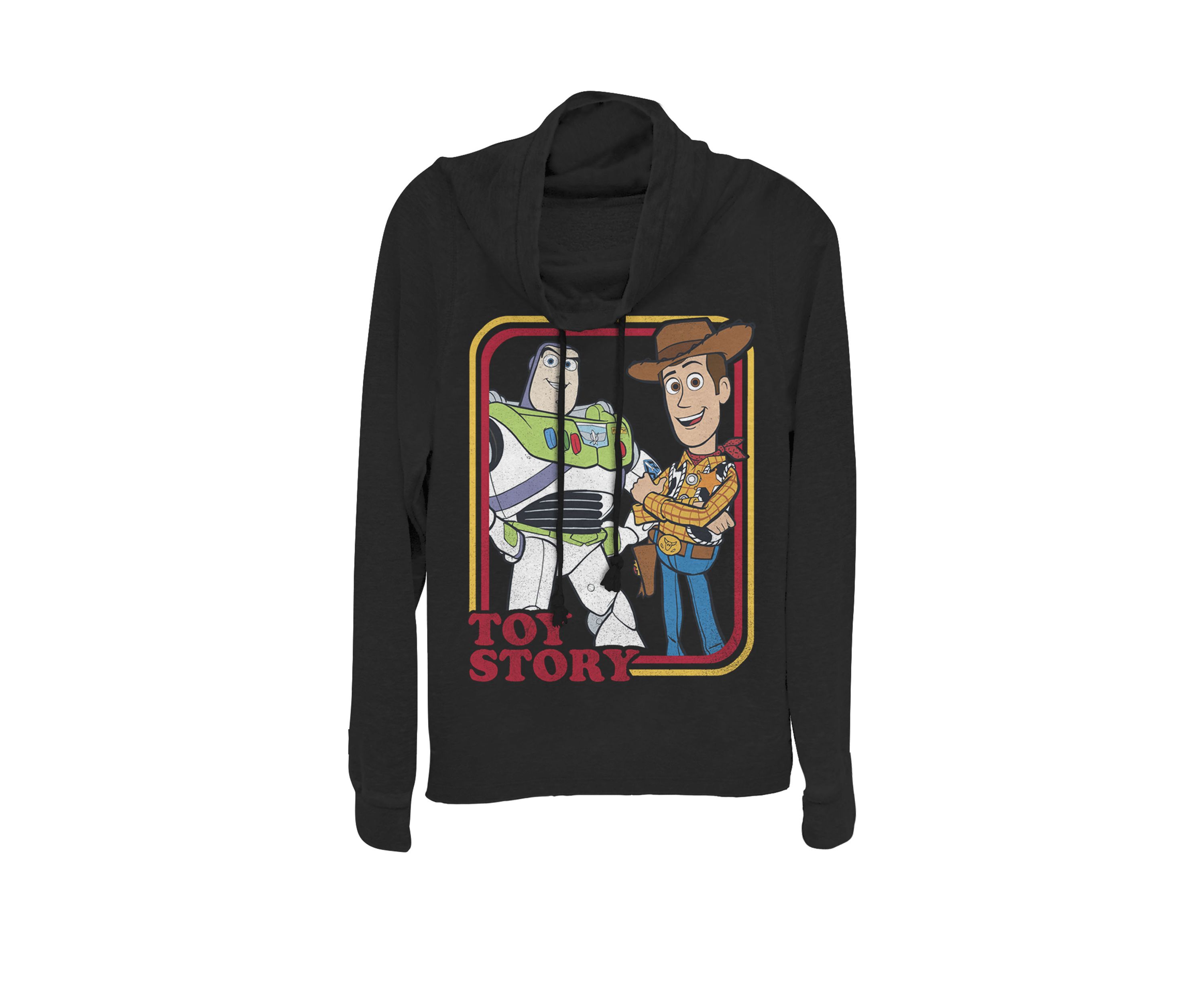 Toy Story Buzz & Woody Portrait Cowl Neck Pullover