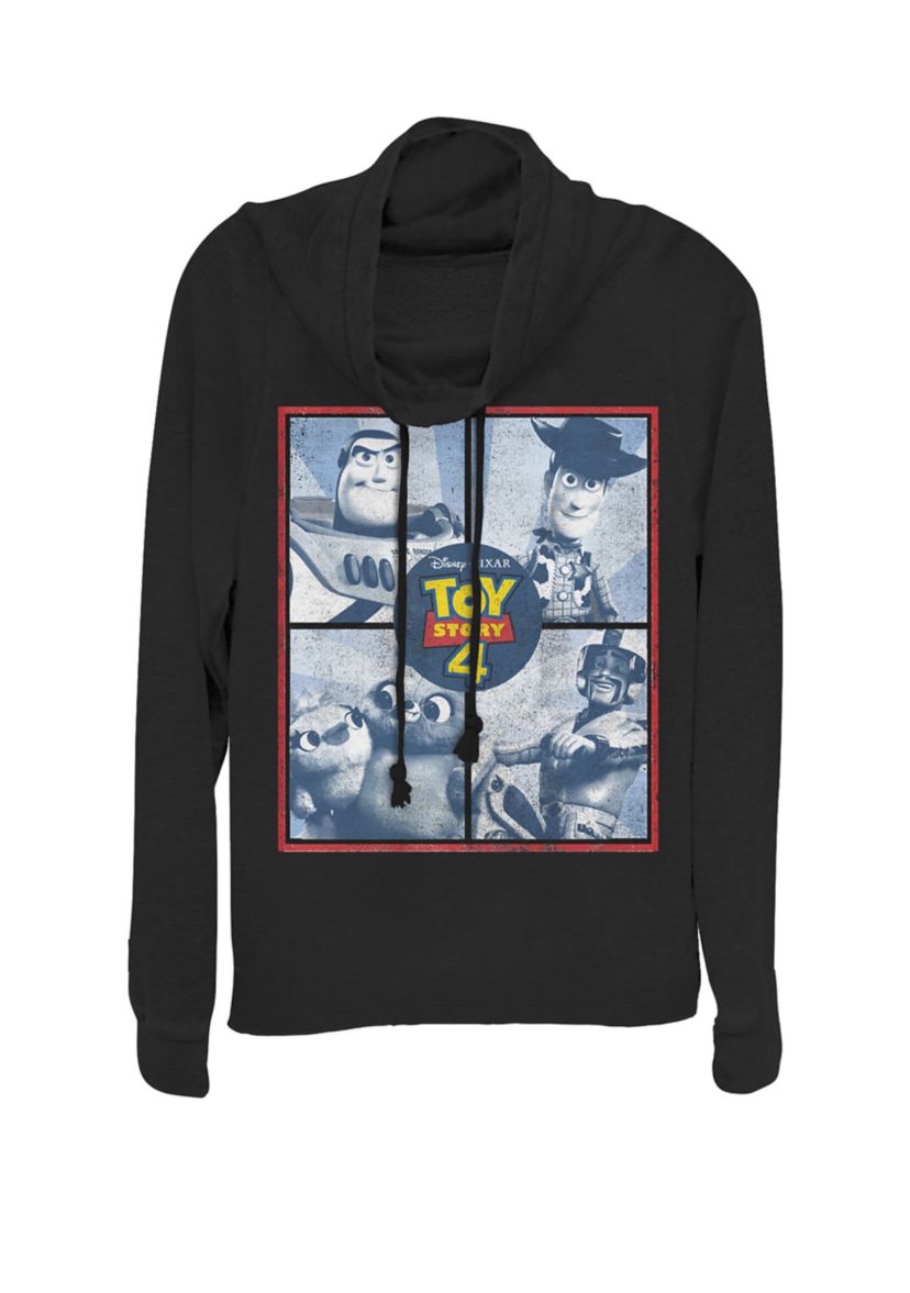 Toy Story 4 Character Box Up Cowl Neck Pullover