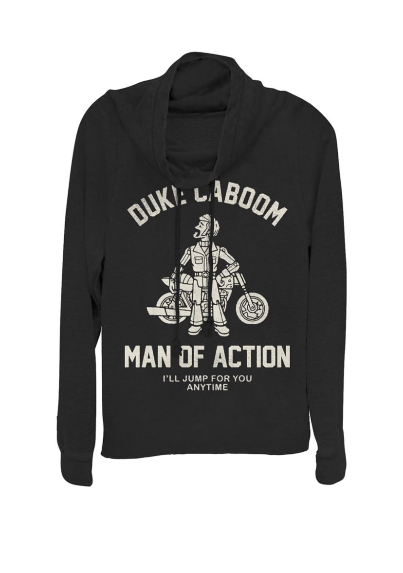 Toy Story 4 Duke Caboom Man Of Action Cowl Neck Pullover