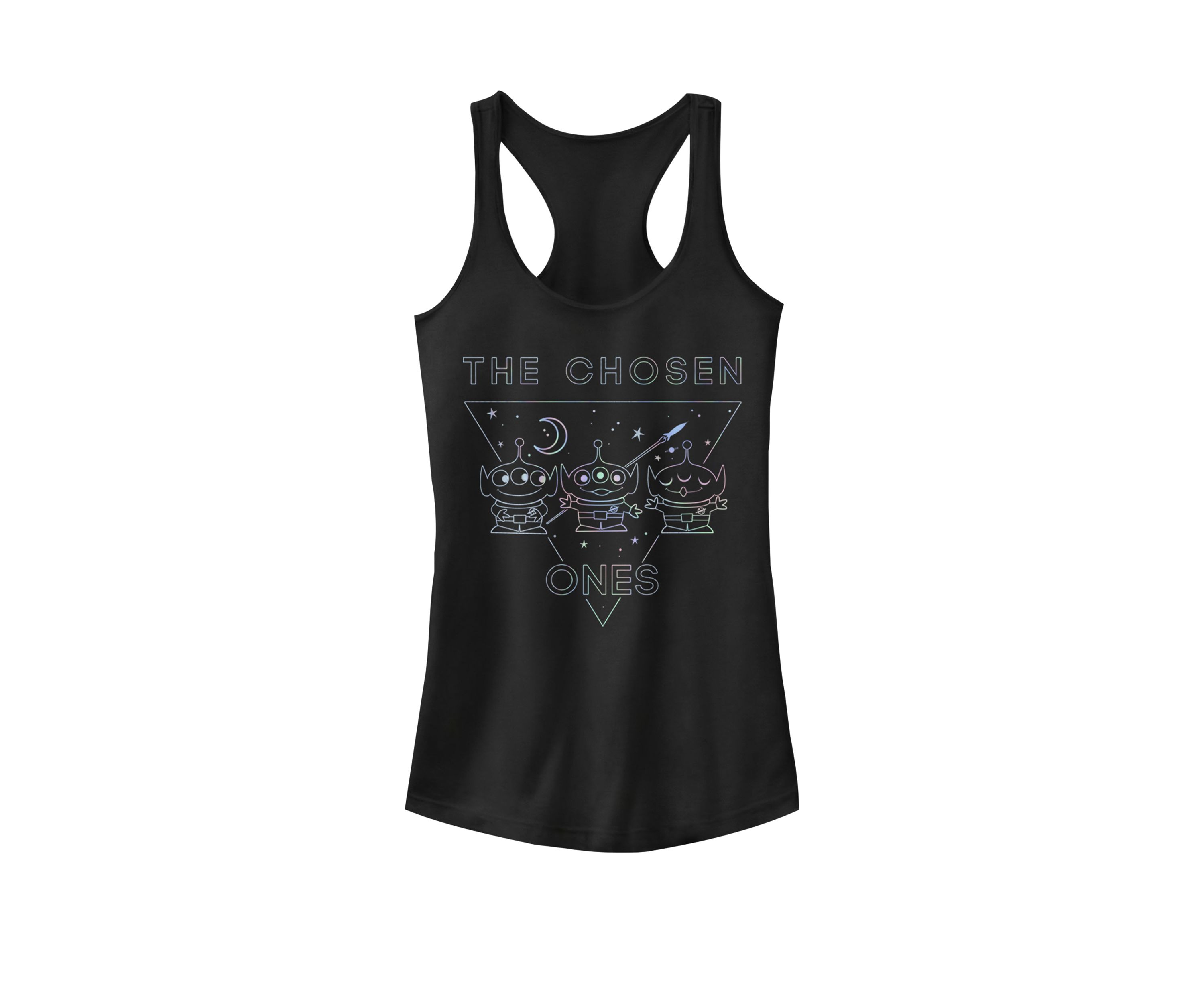 Toy Story Holographic Aliens the Chosen Ones Racerback Graphic Tank