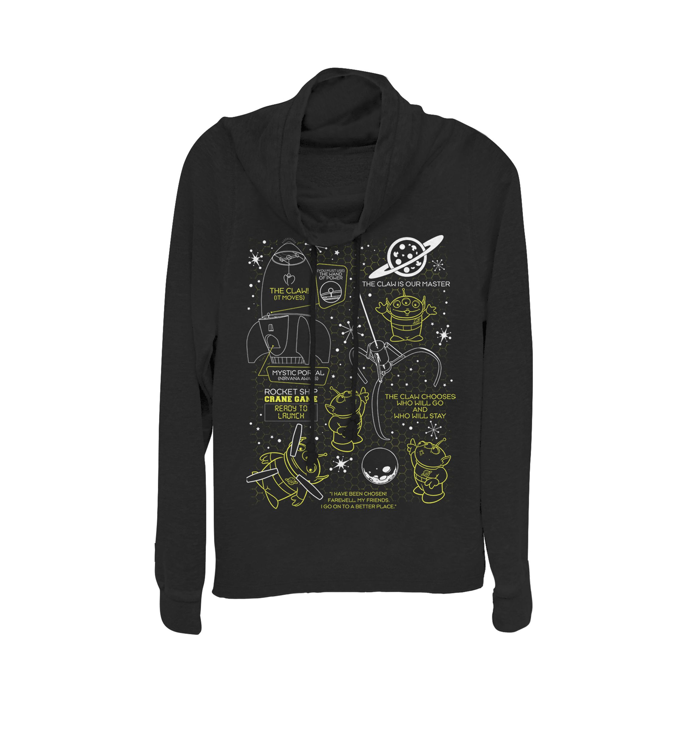 Toy StoryAliensClaw Master Map Cowl Neck Pullover