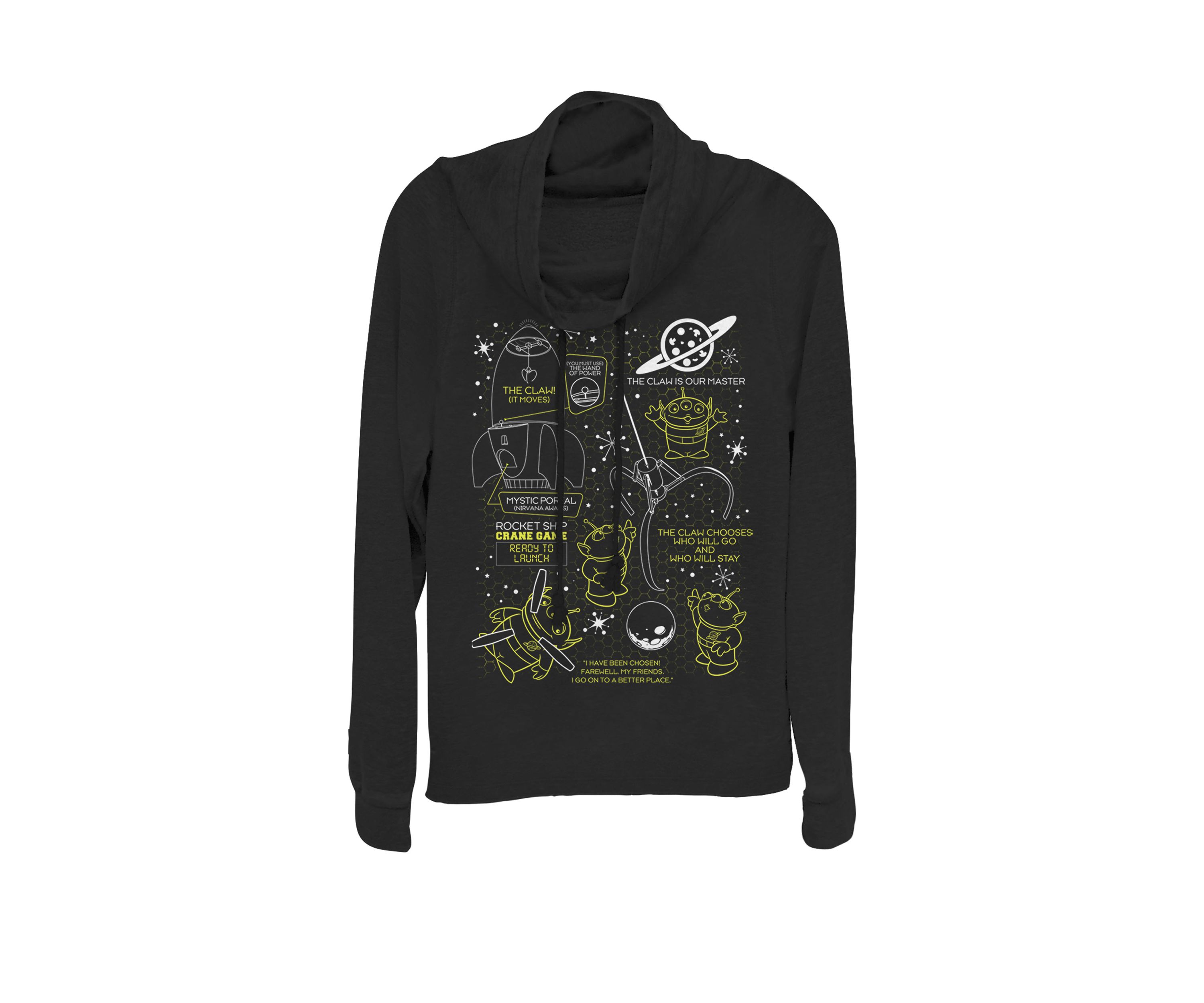 Toy StoryAliensClaw Master Map Cowl Neck Pullover