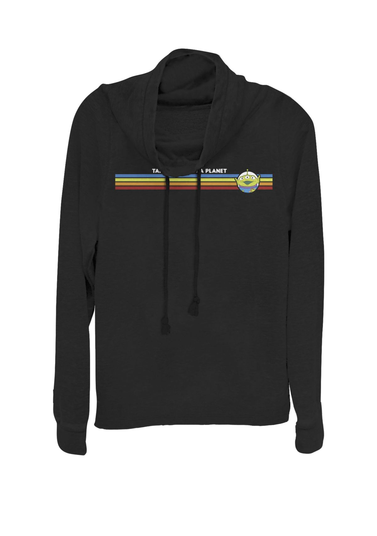 Toy Story Alien Take Me To Pizza Planet Cowl Neck Pullover