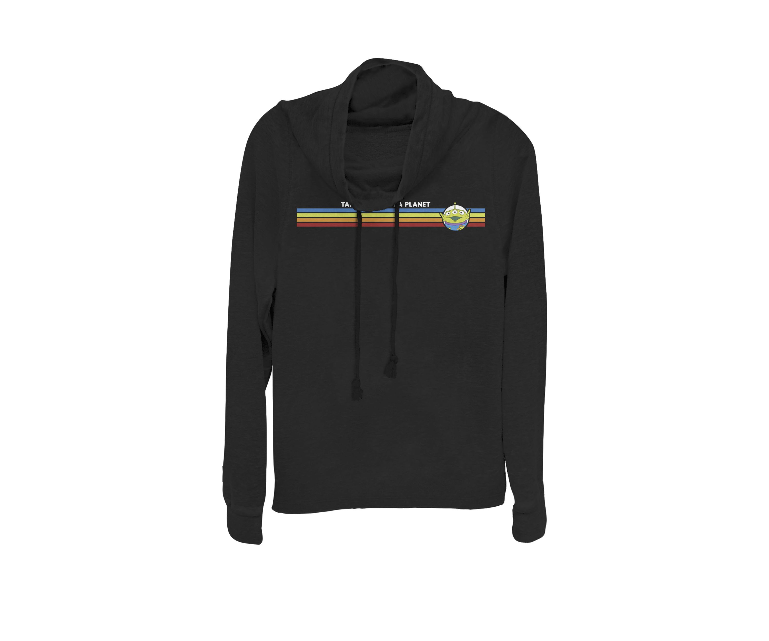 Toy Story Alien Take Me To Pizza Planet Cowl Neck Pullover