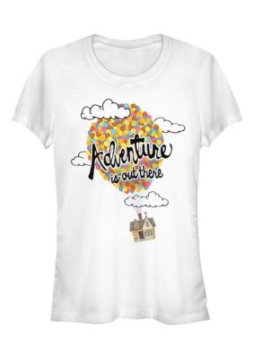 Disney Pixar Women's ADVENTURE Graphic T-Shirt, White, 2XL