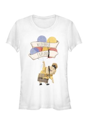 Disney Pixar Women's Wilderness Explorer Graphic T-Shirt, White, 2XL