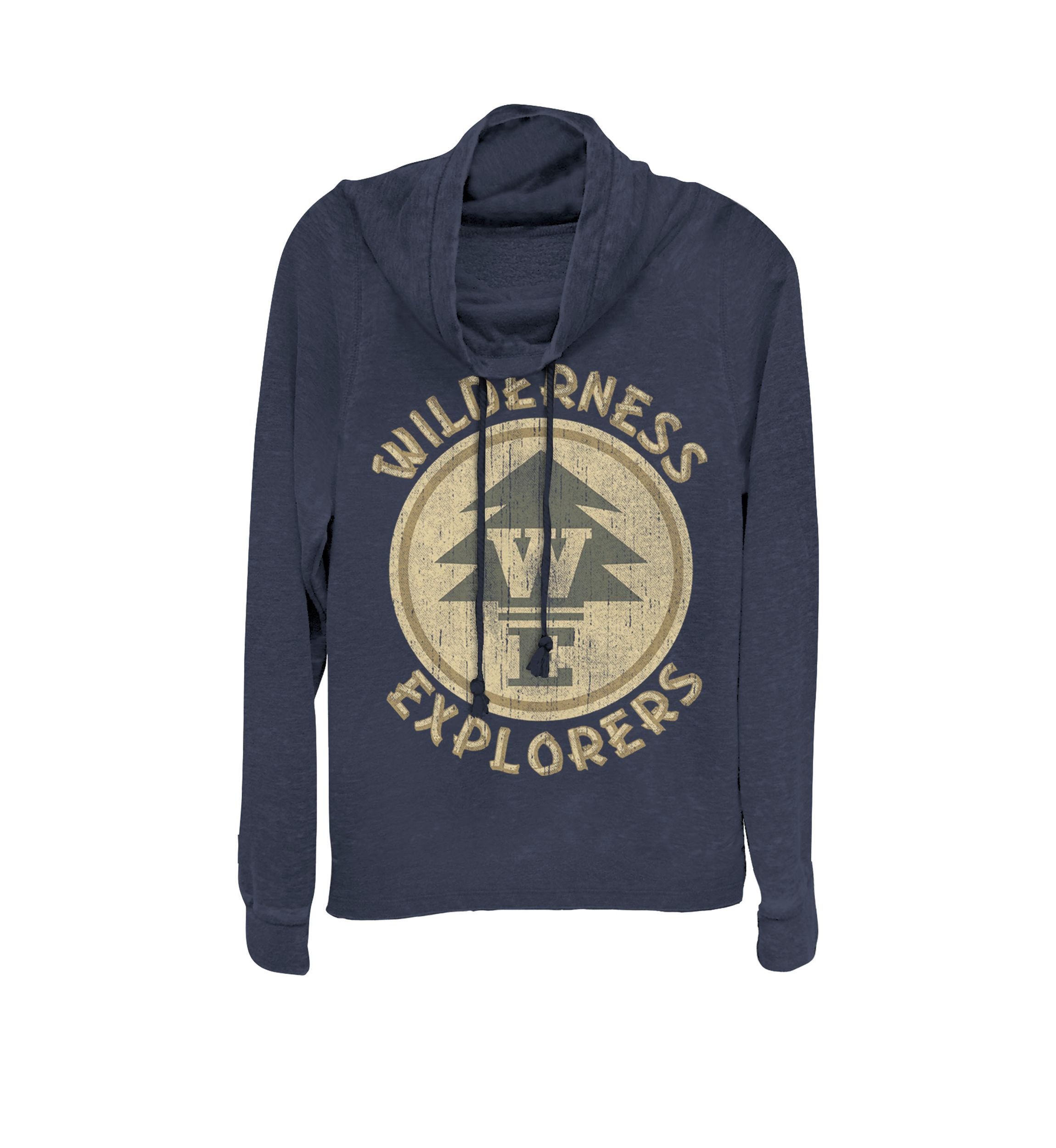 Up Wilderness Explorer Badge Cowl Neck Pullover