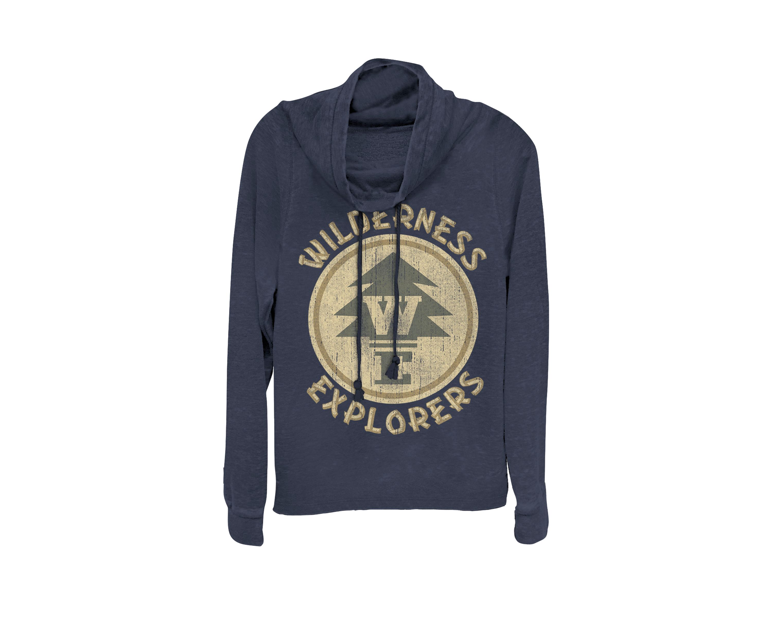 Up Wilderness Explorer Badge Cowl Neck Pullover