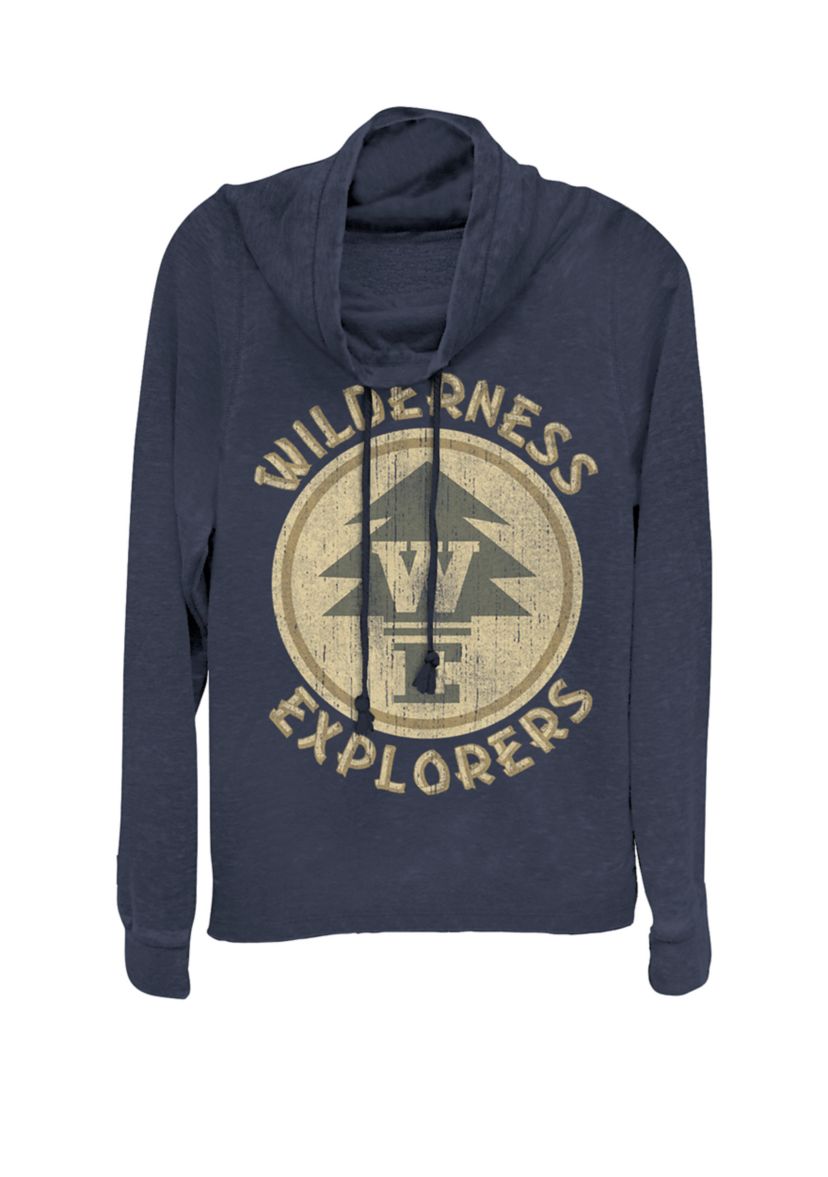 Up Wilderness Explorer Badge Cowl Neck Pullover