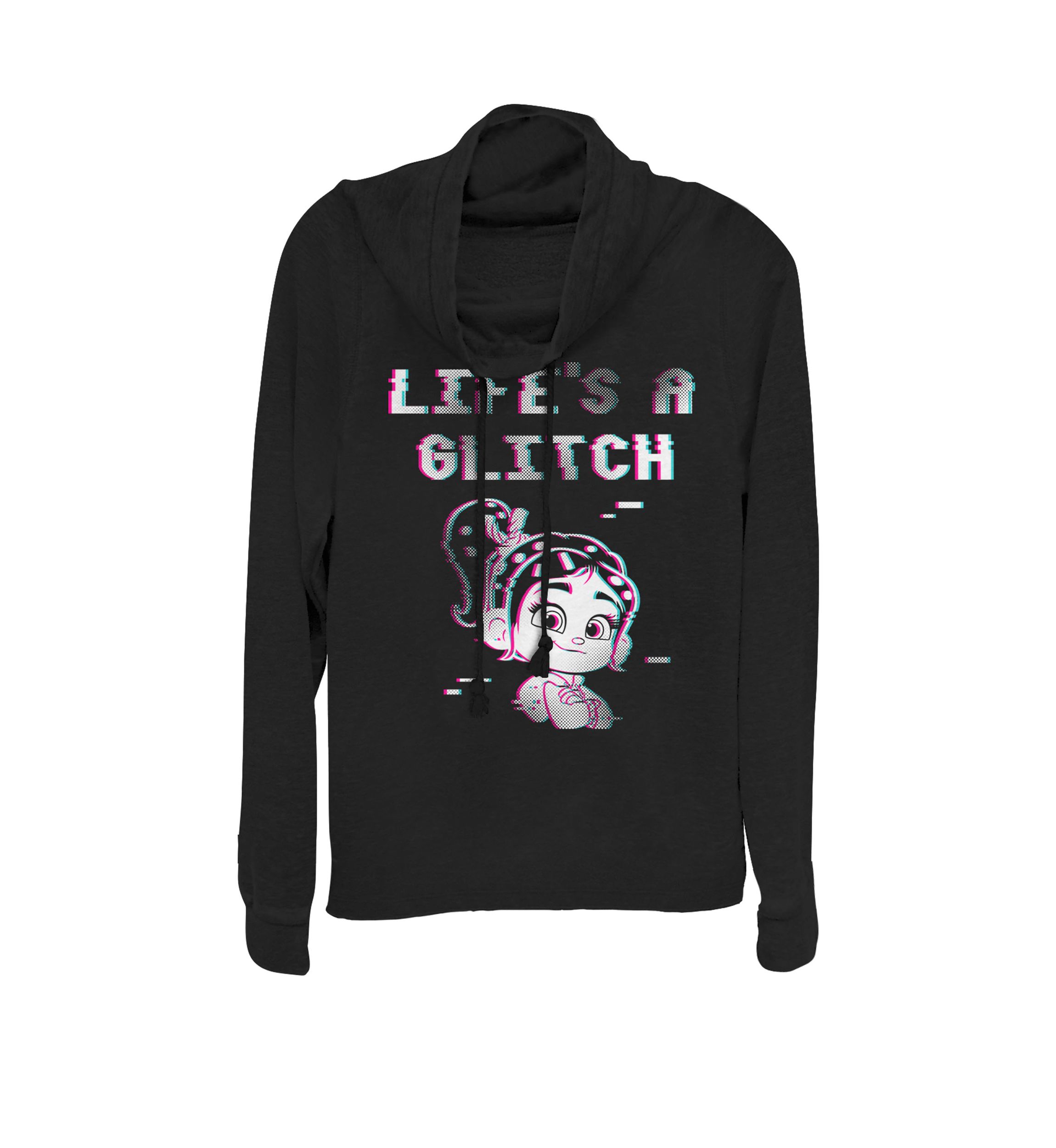 Wreck-It Ralph 2 Lifes A Glitch Cowl Neck Pullover