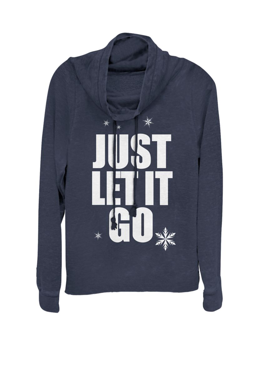 Wreck-It Ralph 2 Comfy Princess Just Let It Go Cowl Neck Graphic Pullover