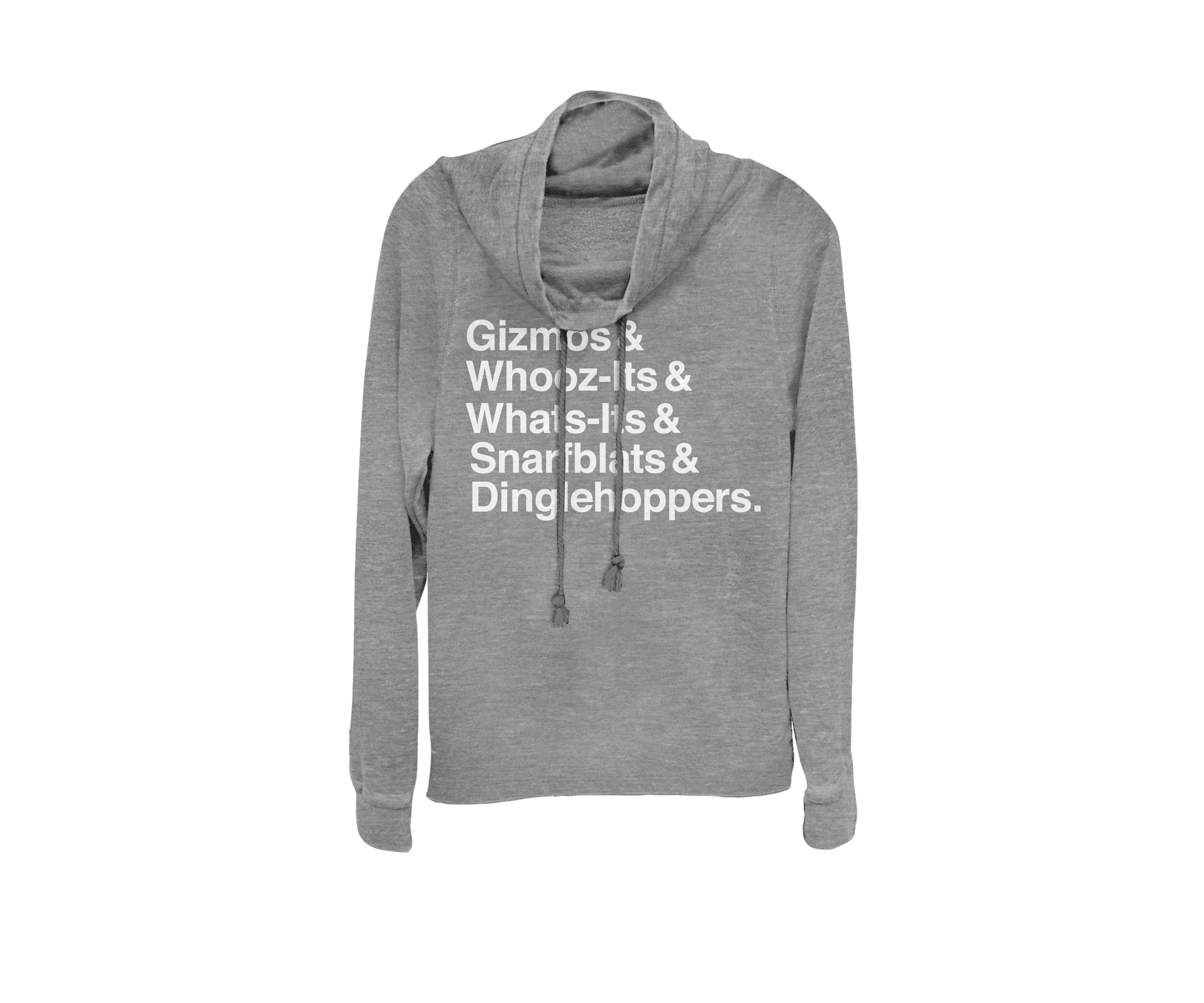 Wreck-It Ralph 2 Comfy Princess Ariel List Cowl Neck Graphic Pullover